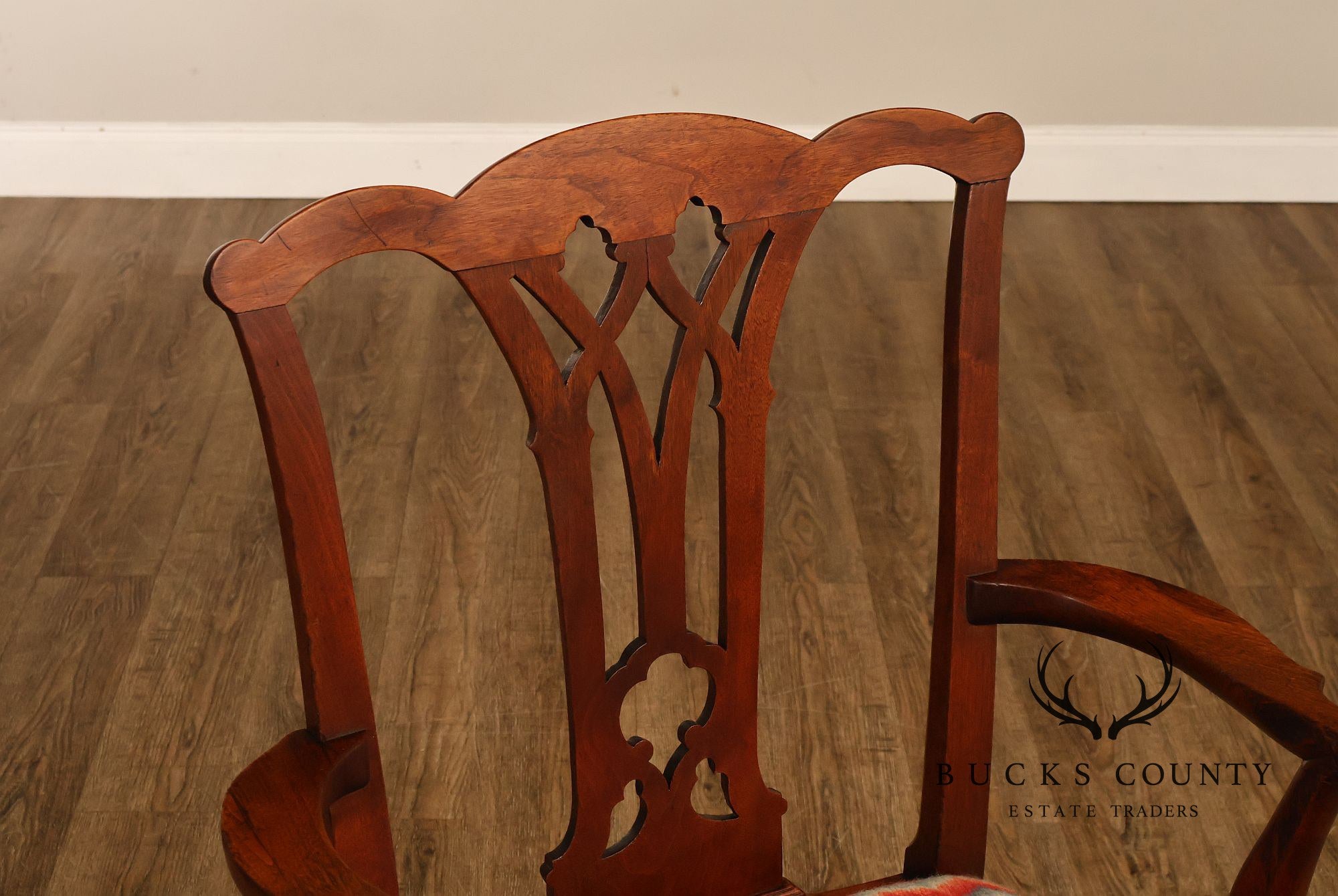 18th Century Pennsylvania Chippendale Walnut Necessary Chair