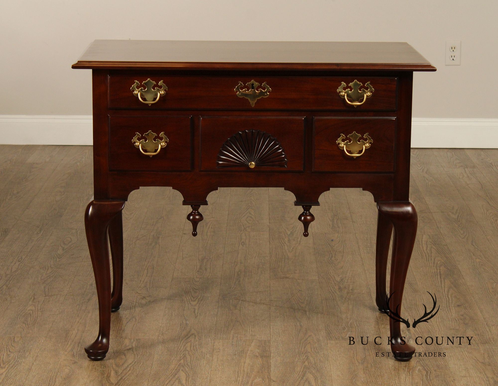 Statton Private Collection Queen Anne Style Cherry Lowboy