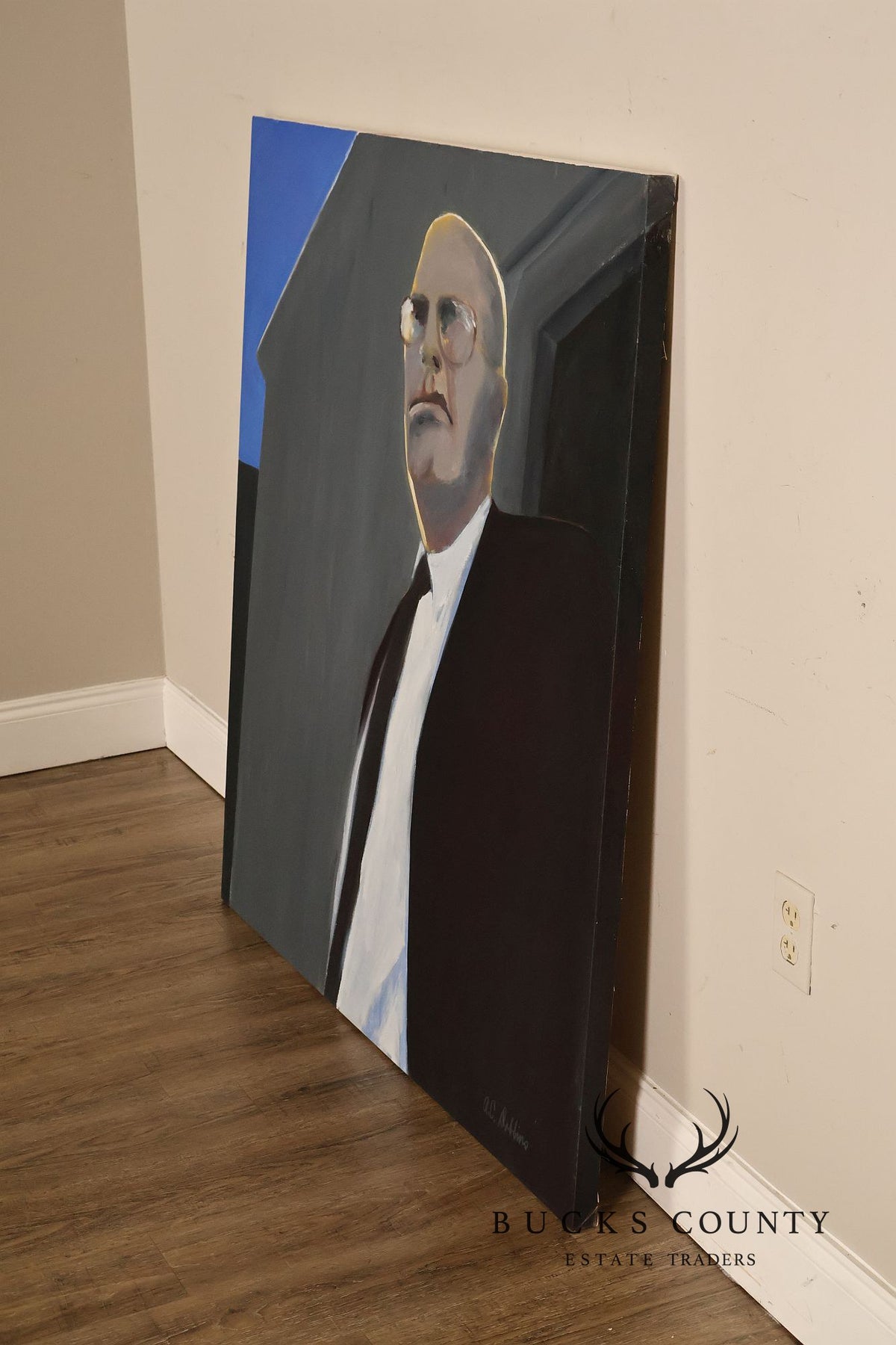 Anne Cooper Dobbins Oil Painting, 'The Contractor'