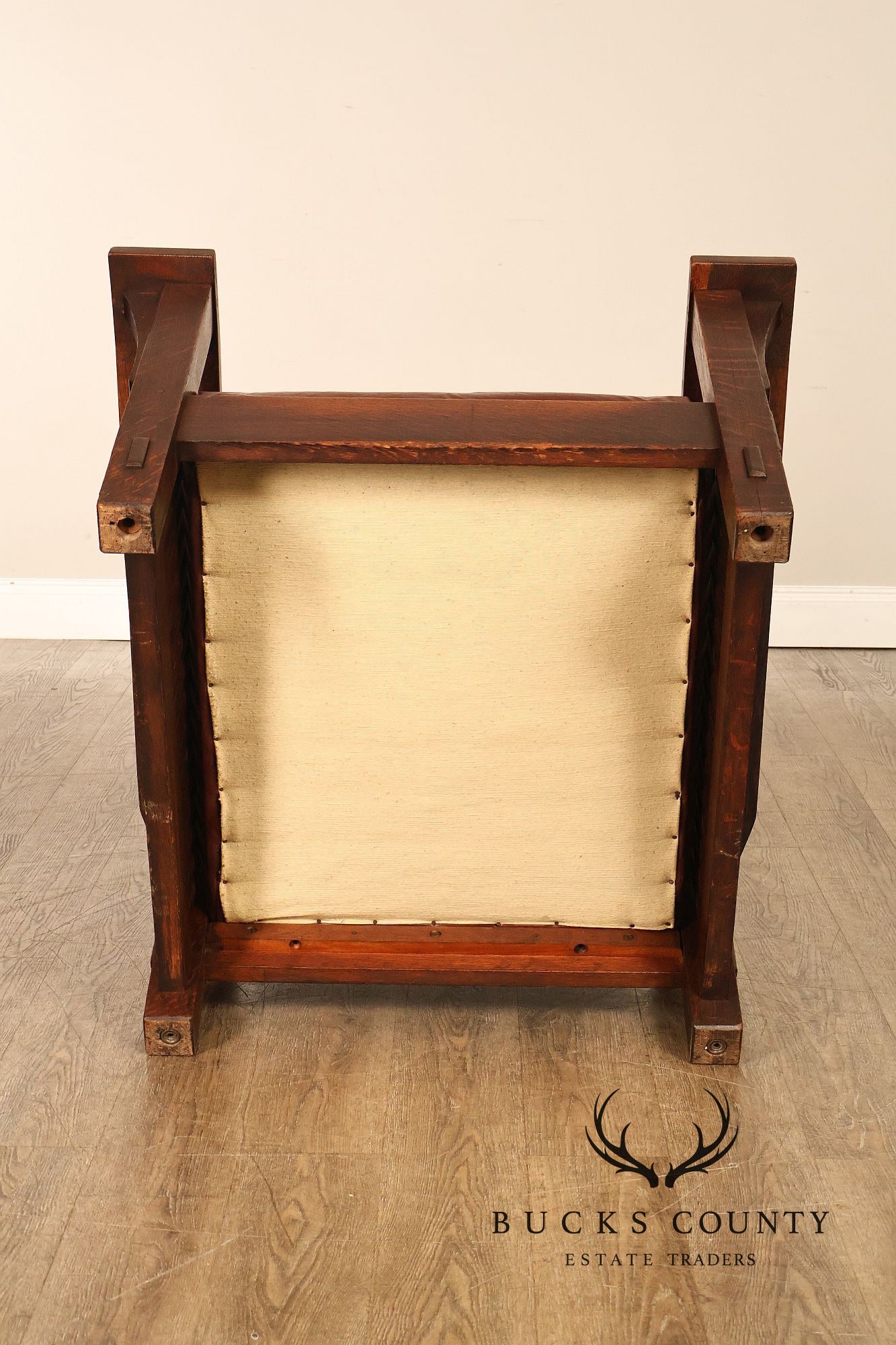 Antique Gustav Stickley No. 369 Mission Oak Reclining Morris Chair
