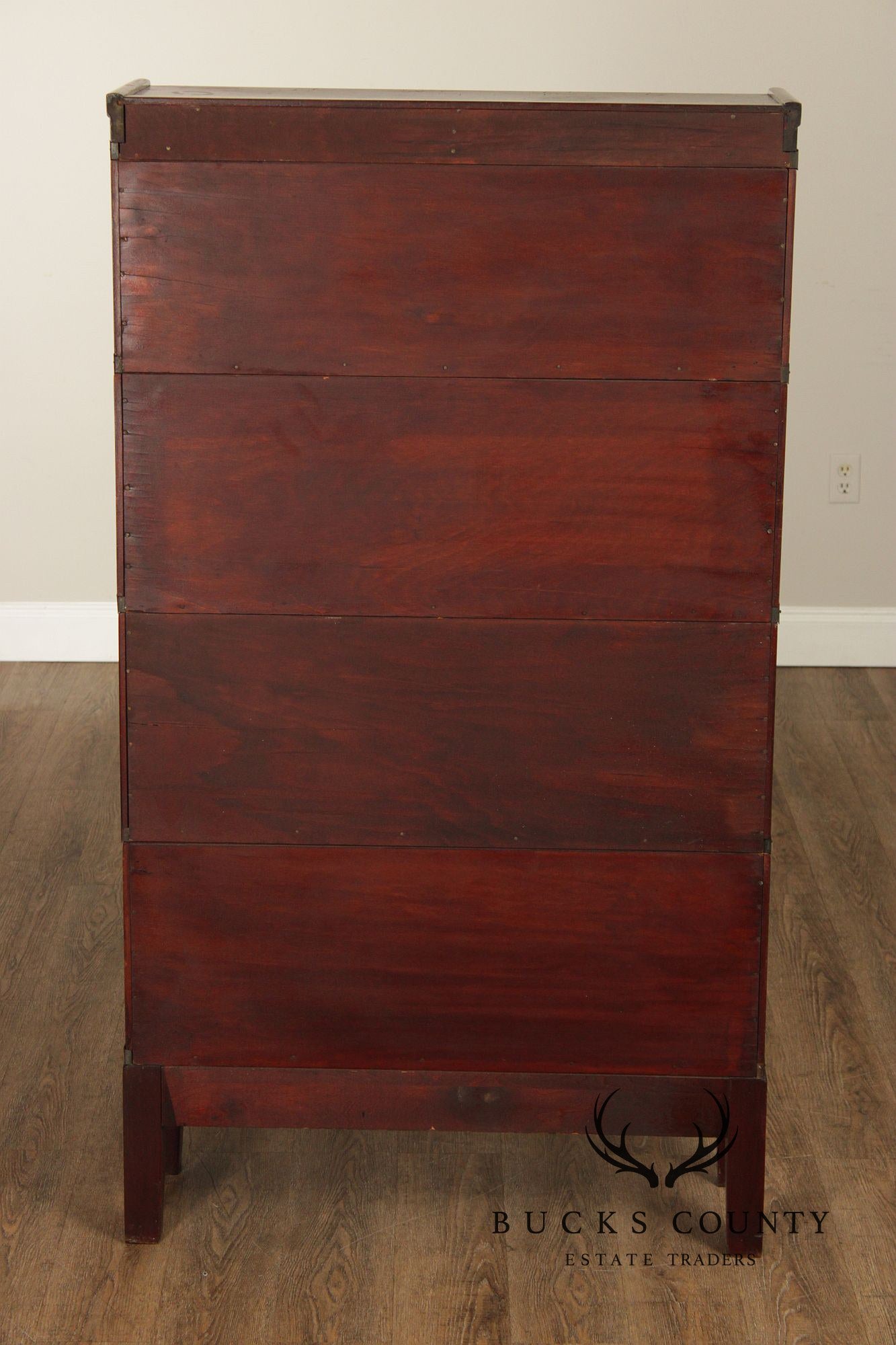 Globe Wernicke Antique Mahogany Four-Section Barrister Bookcase