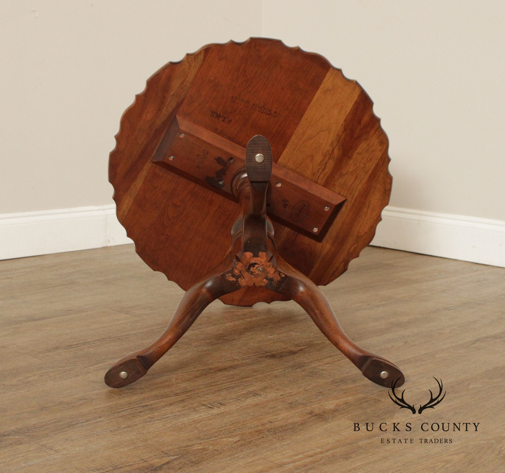 Stickley Cherry Pie Crust Tea Table