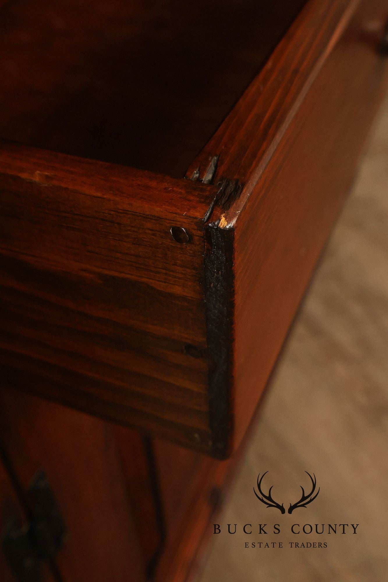 Stephen Von Hohen Pine Two Piece Stepback Cupboard