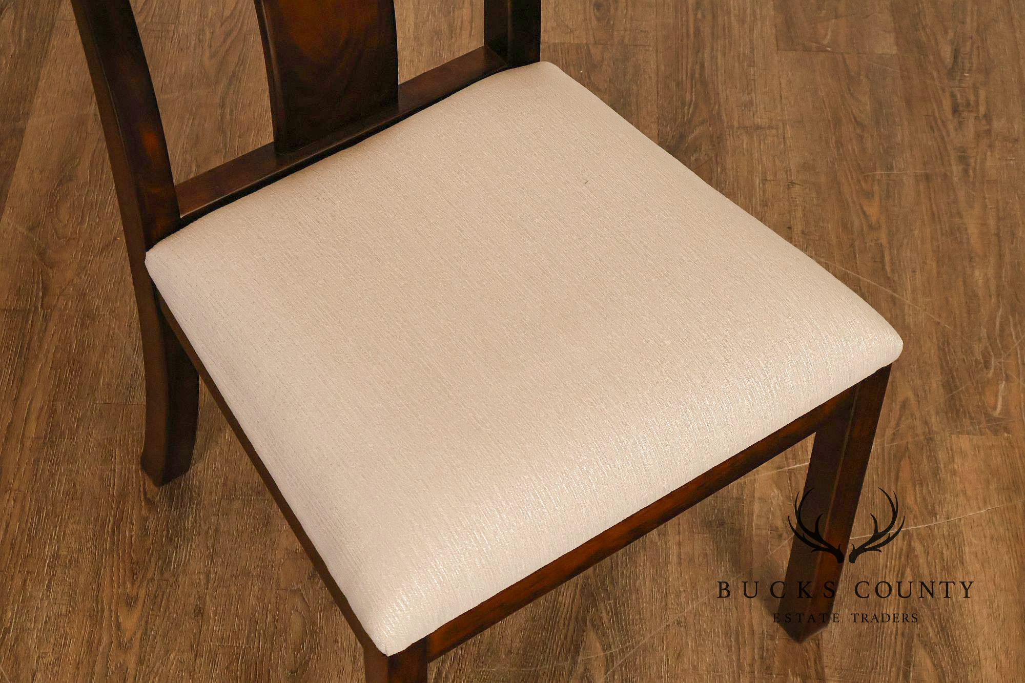 Robert Whitley Set of Eight Studio Crafted Walnut Dining Chairs