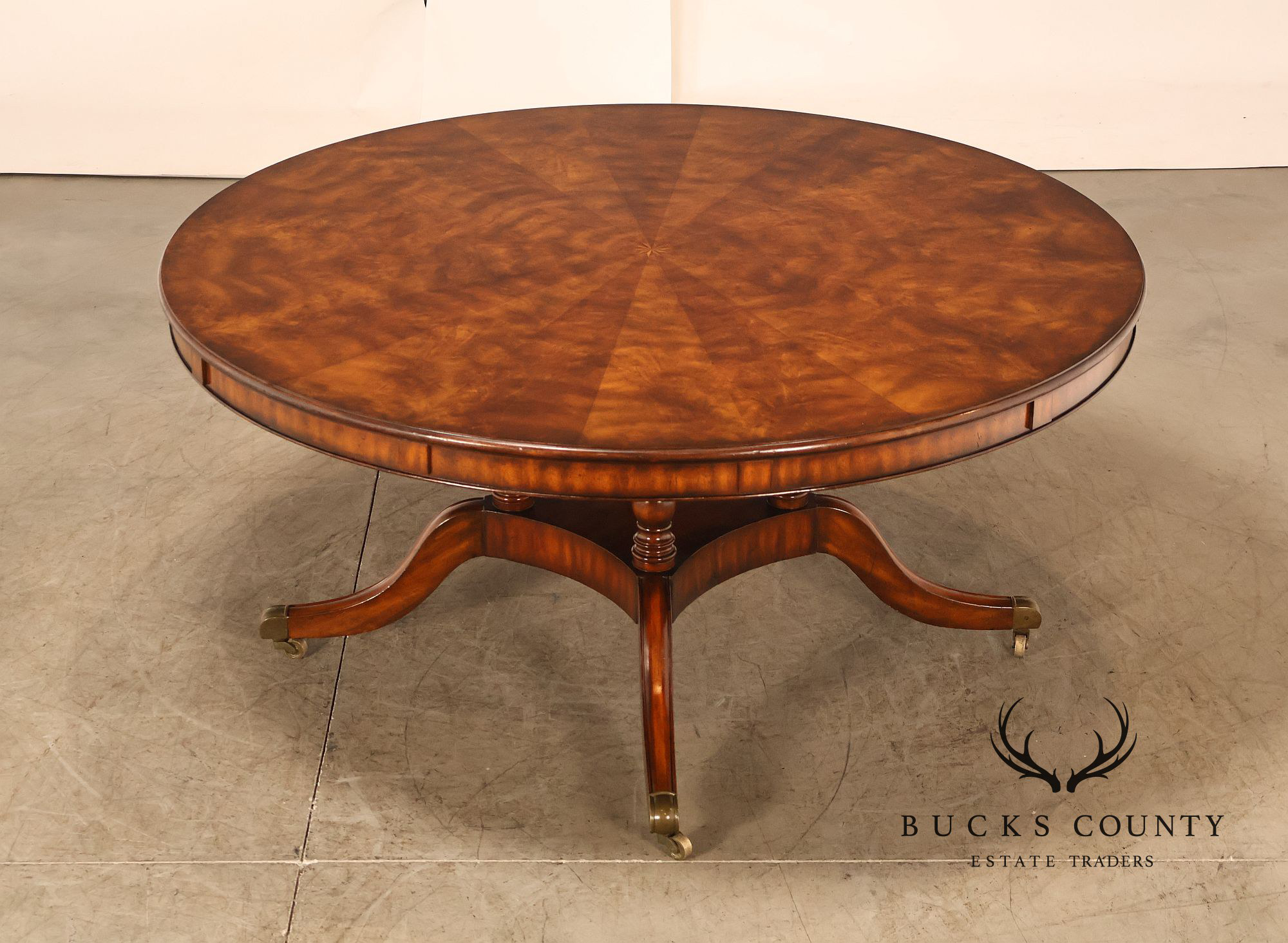 Maitland Smith 'Roundabout' Mahogany Expandable Dining Table