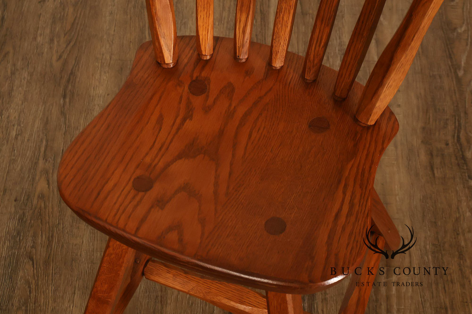 Hunt Country Furniture Solid Oak Occasional Height Stool