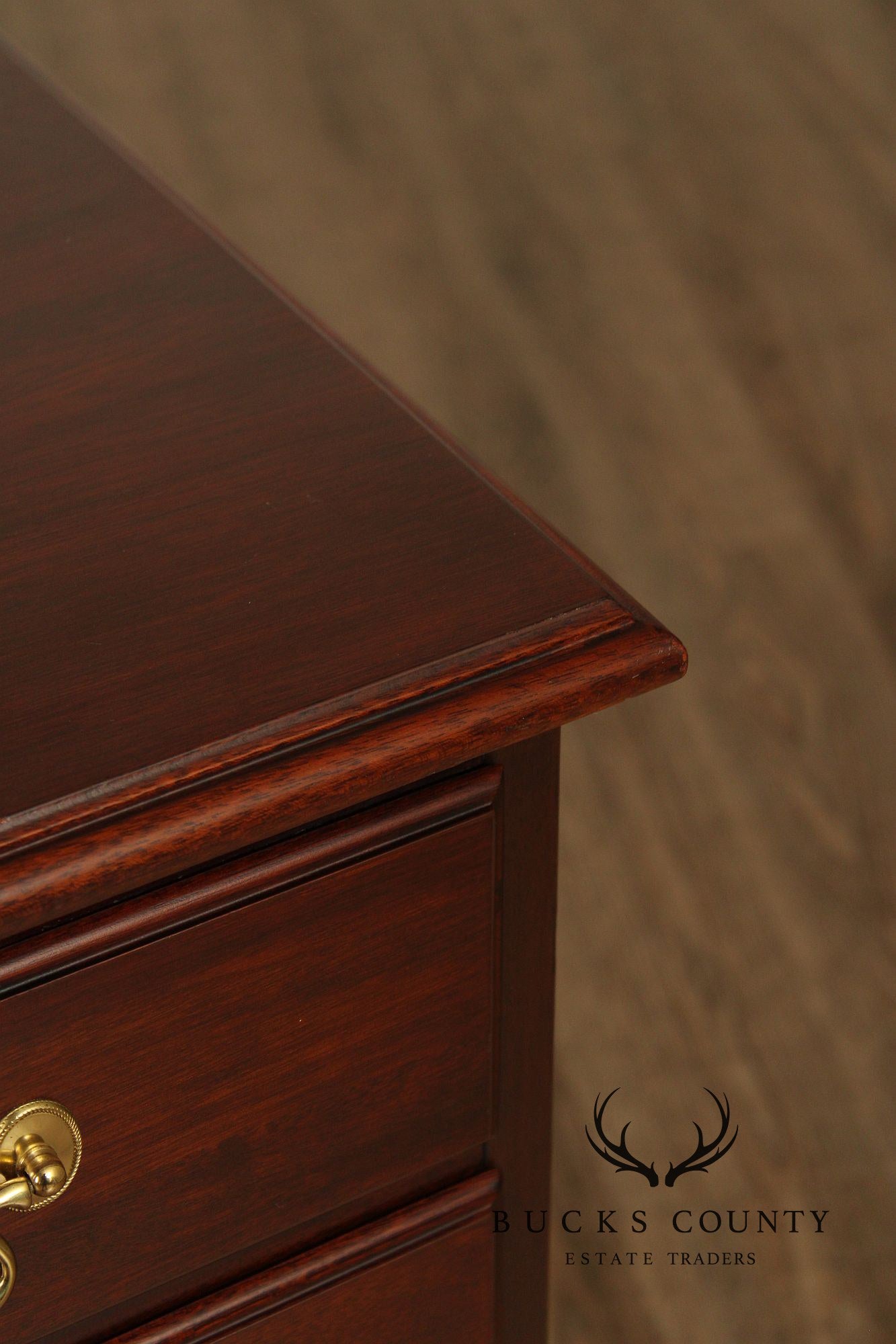 Henkel Harris Georgian Style Mahogany Ten Drawer Dresser