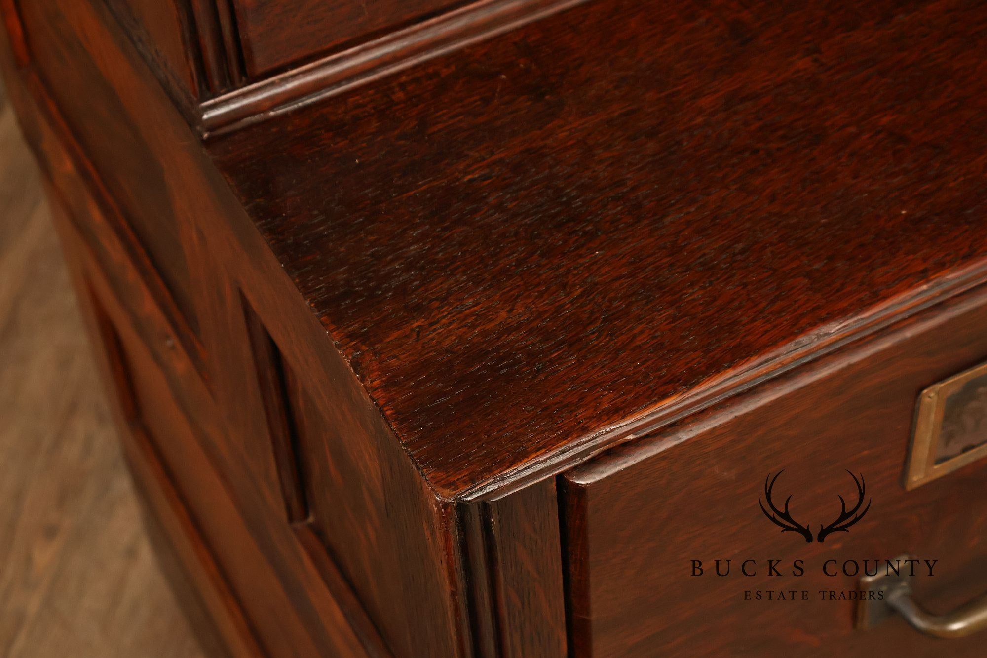 Yawman & Erbe Antique Oak Multi-Drawer File Cabinet