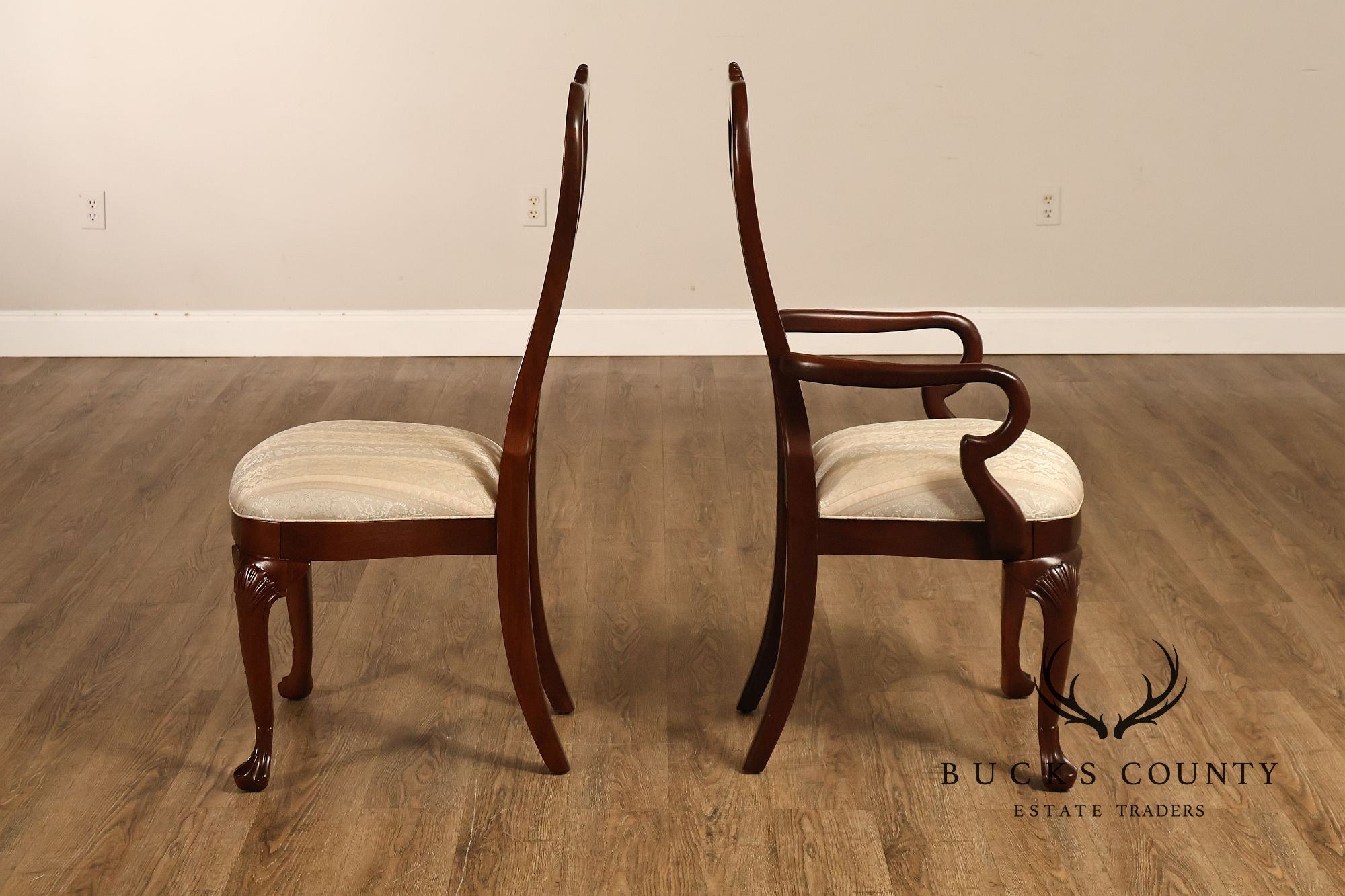 Ethan Allen '18th Century Mahogany' Set of Six Dining Chairs