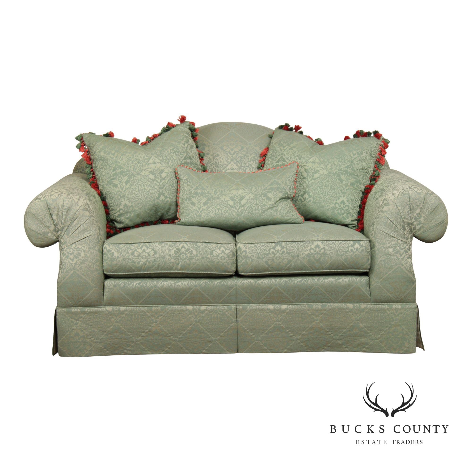 EJ Victor Vintage Camelback Loveseat Sofa