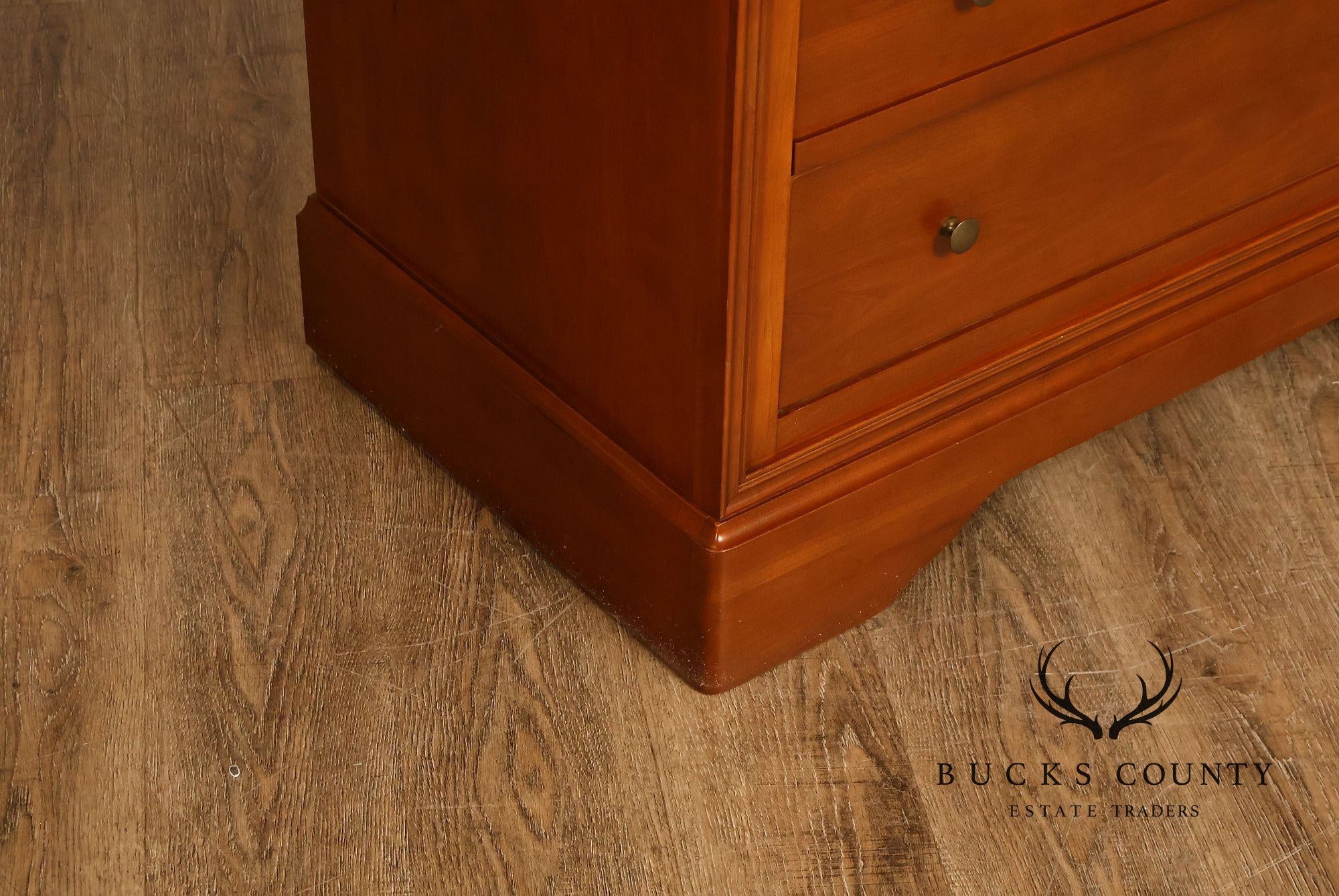 Louis Philippe Style Cherry Seven Drawer Tall Chest Of Drawers