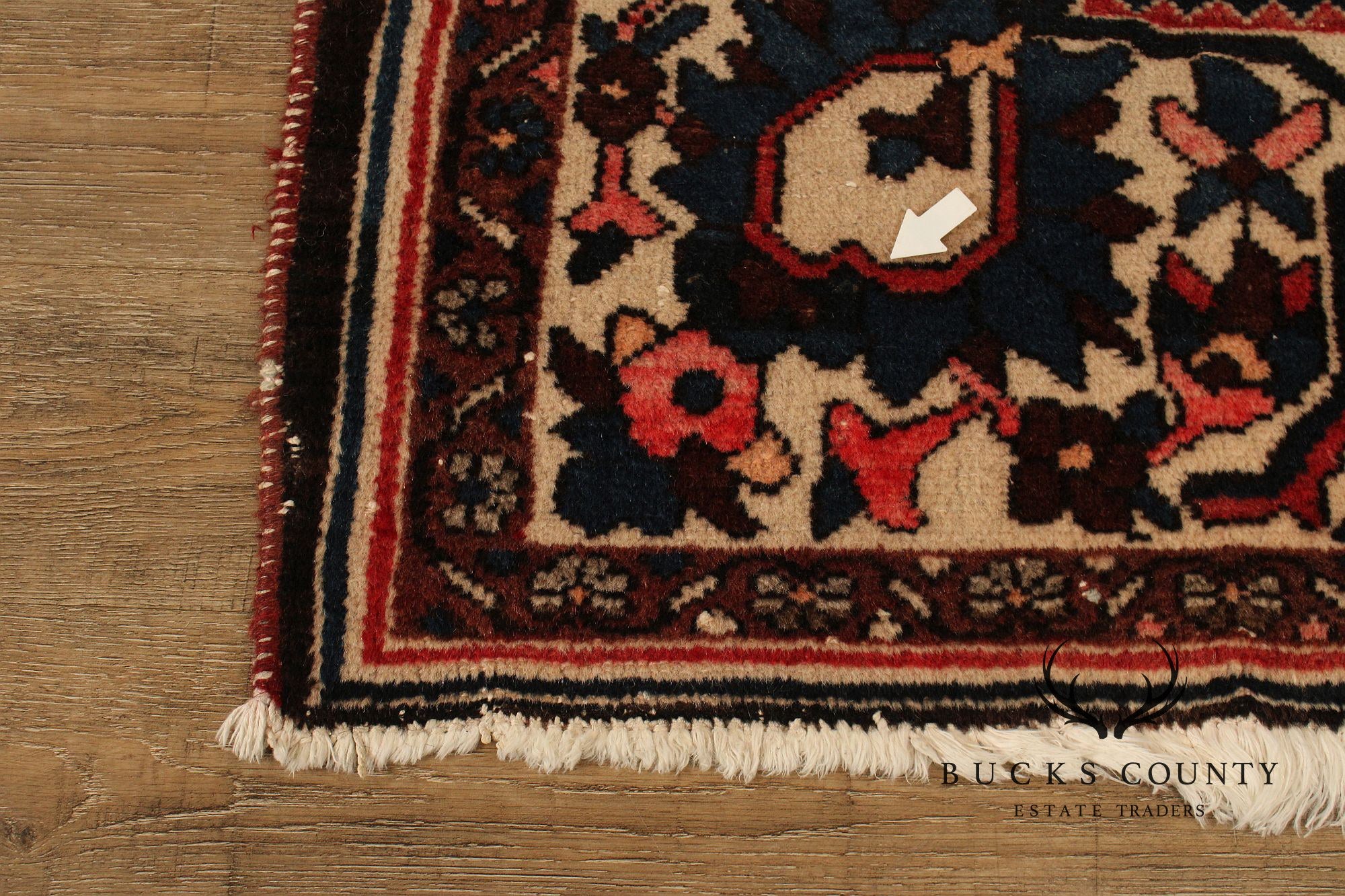 Vintage Persian Hand Knotted  Heriz Area Rug 8' 9" x 11' 11"