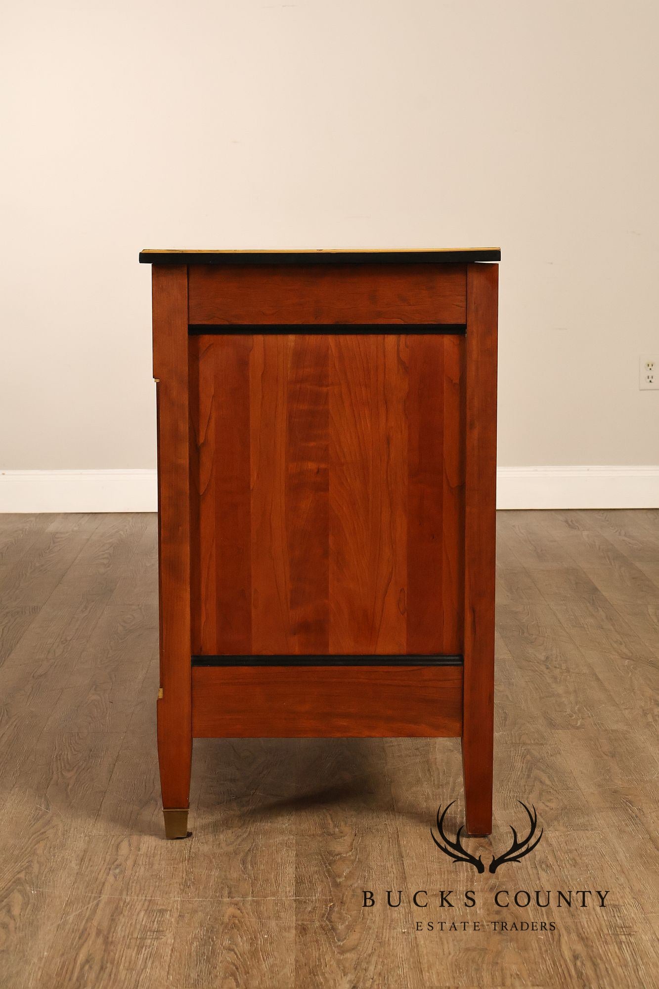 Stickley Directore Style Cherry And Ebonized Chest Of Drawers