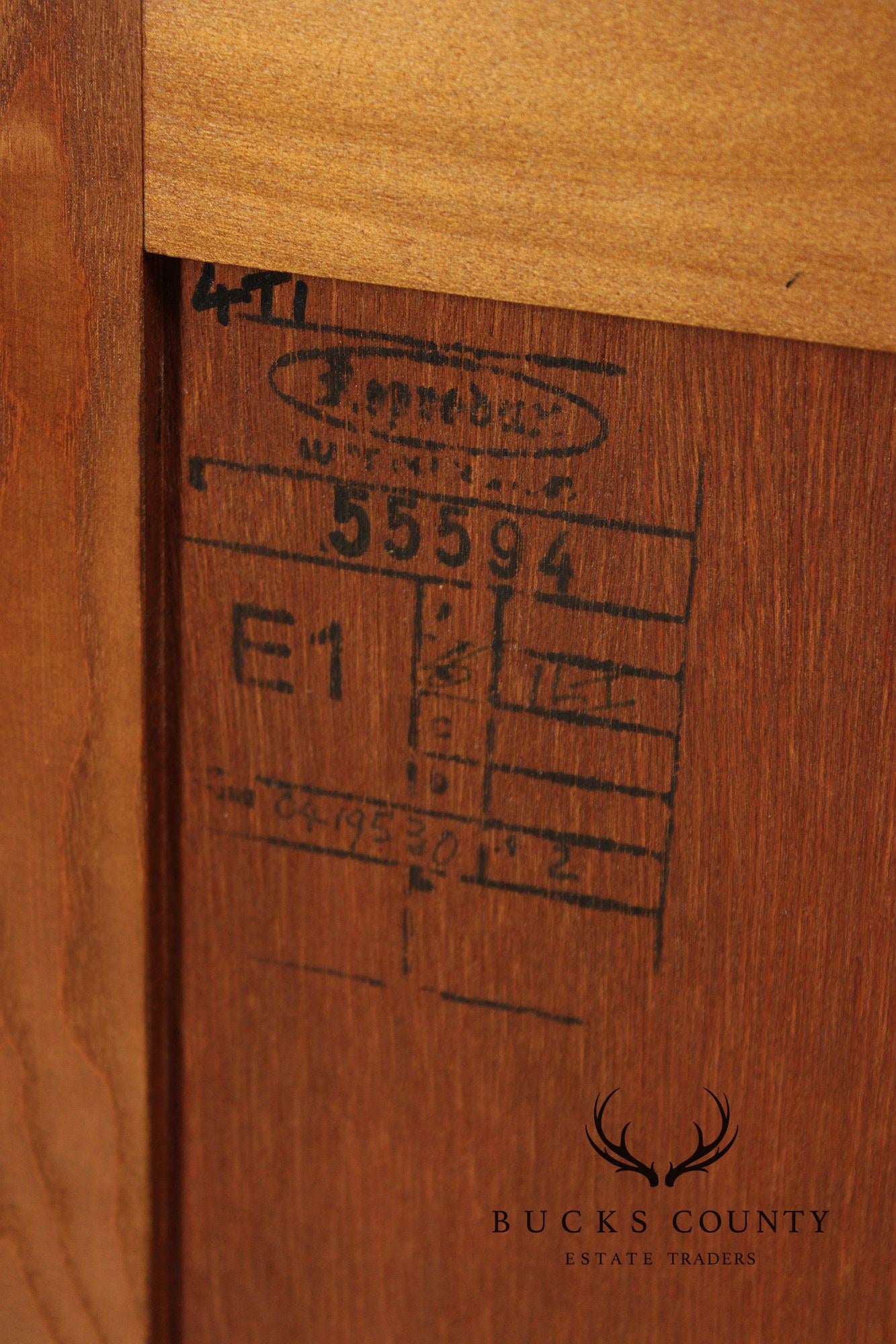 Bevan Funnell English Carved Oak Buffet Sideboard