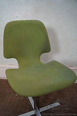 Mid Century Chrome Pedestal Side Chair Arne Jacobsen Fritz Hansen Style