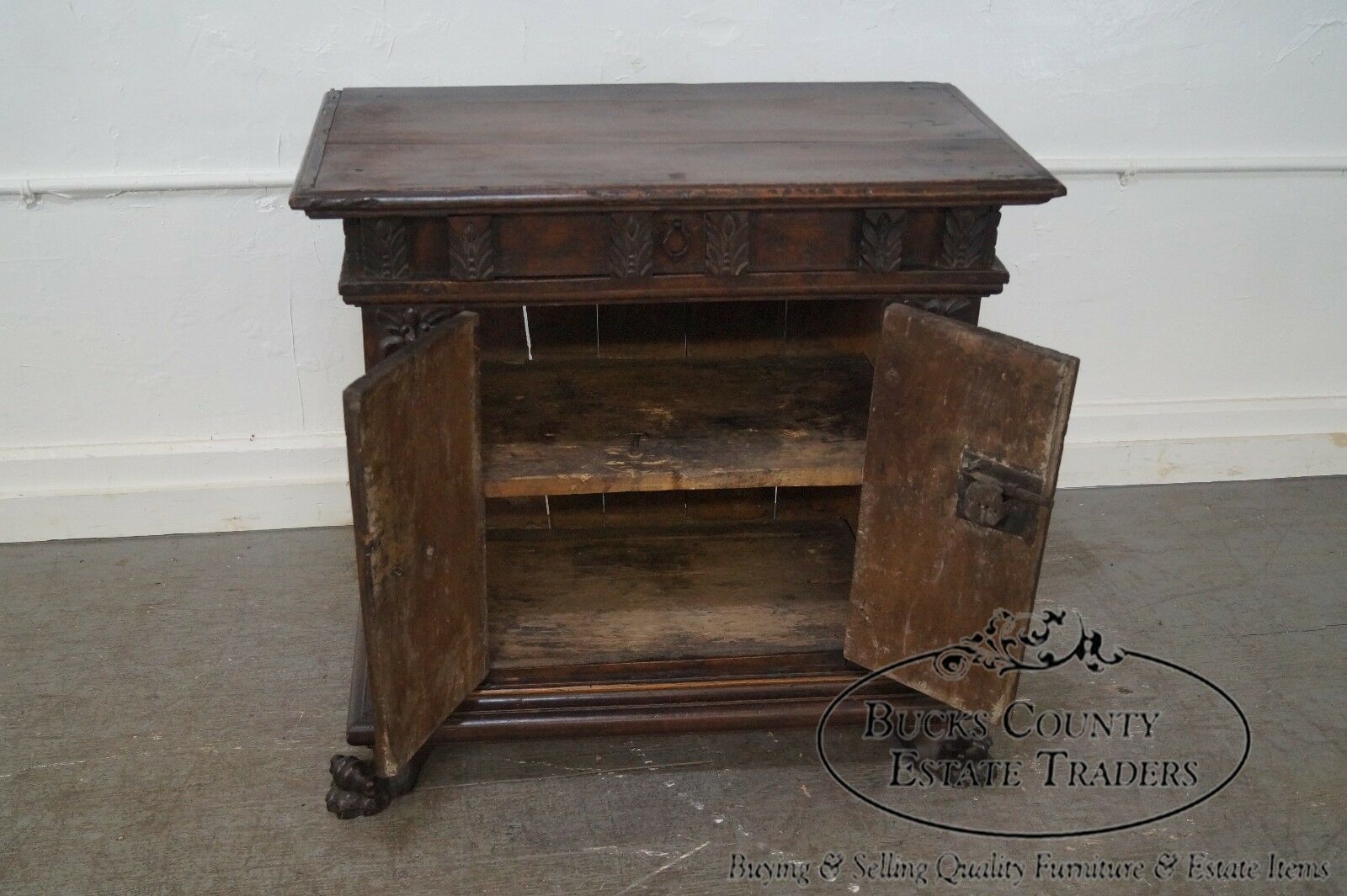 Antique 18th Century Italian Walnut Continental Server