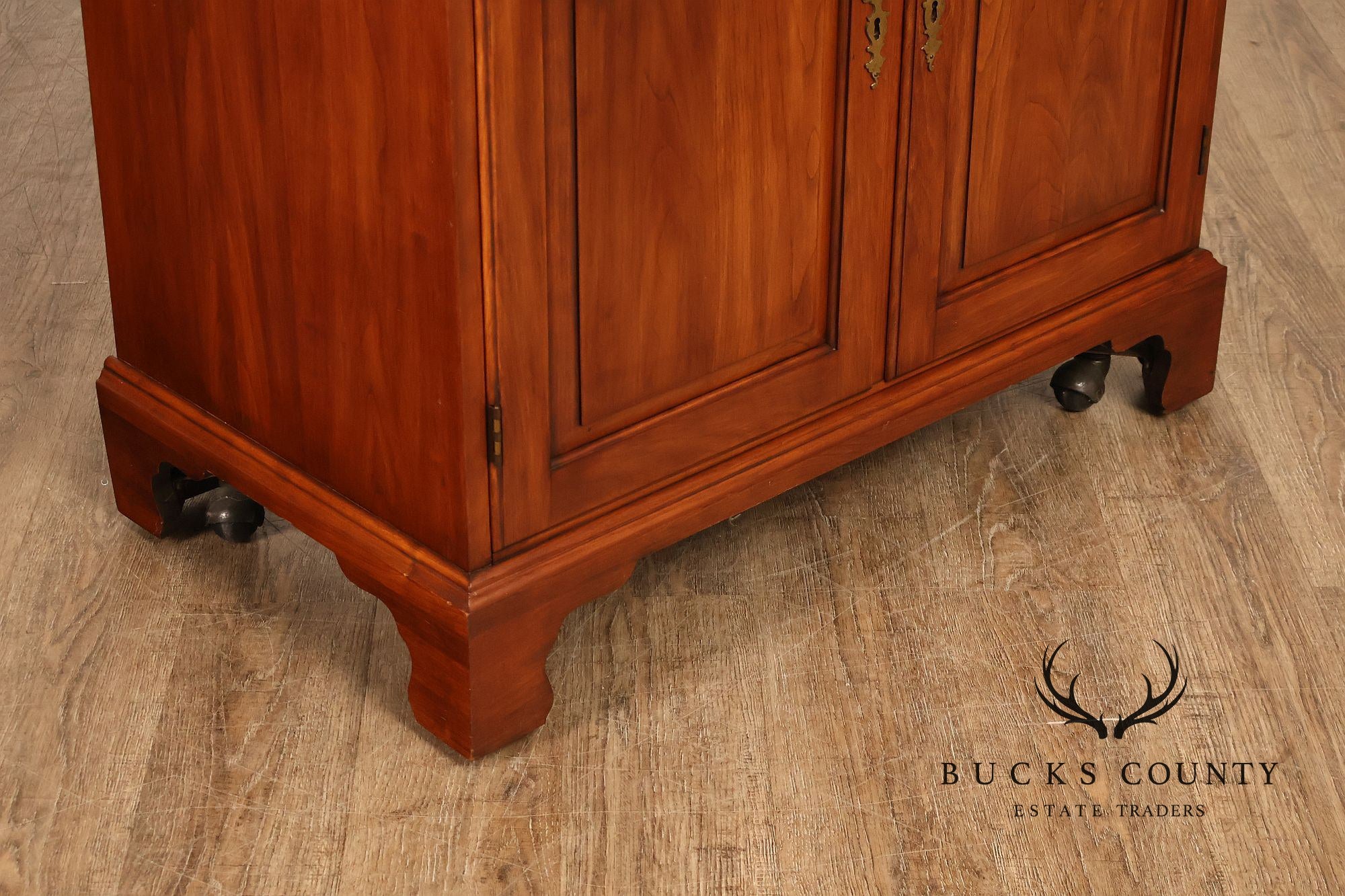Henkel Harris Georgian Style Cherry Flip Top Server Cabinet