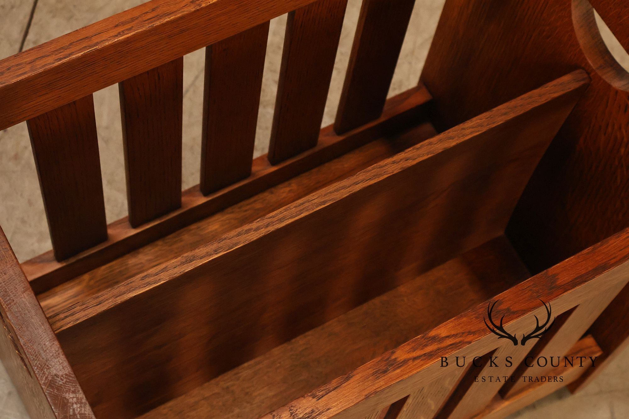 Stickley Mission Collection Oak Magazine Rack