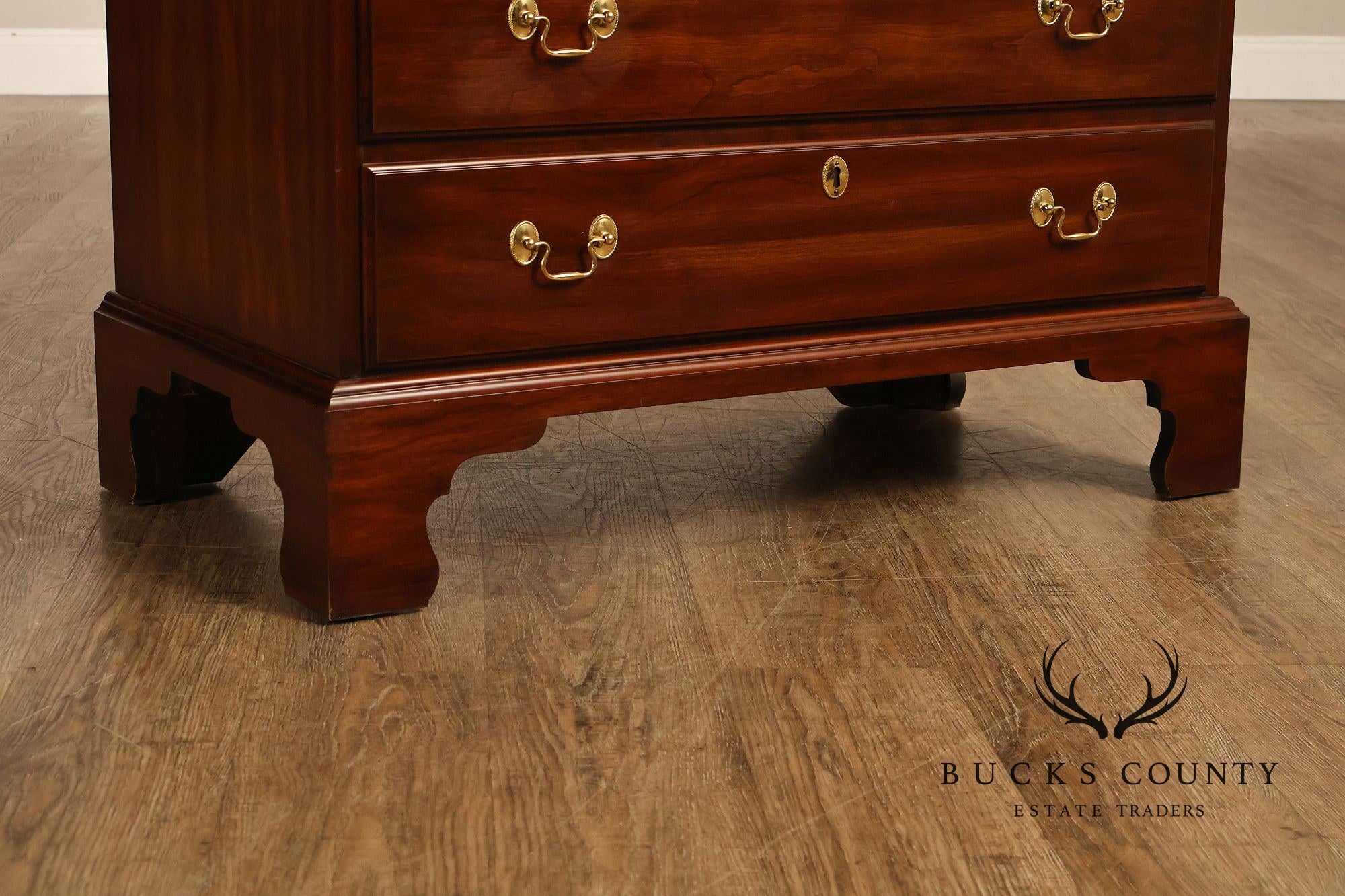 Henkel Harris Chippendale Style Cherry Bachelor's Chest