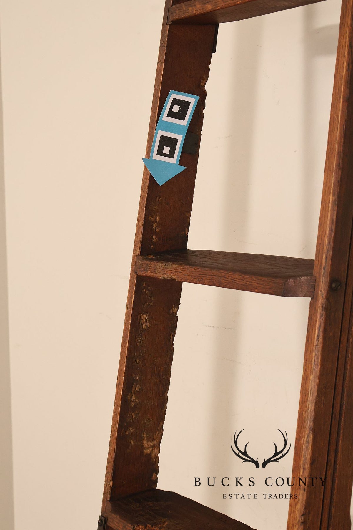 Antique Bicycle Ladder Co. Rolling Library Ladder