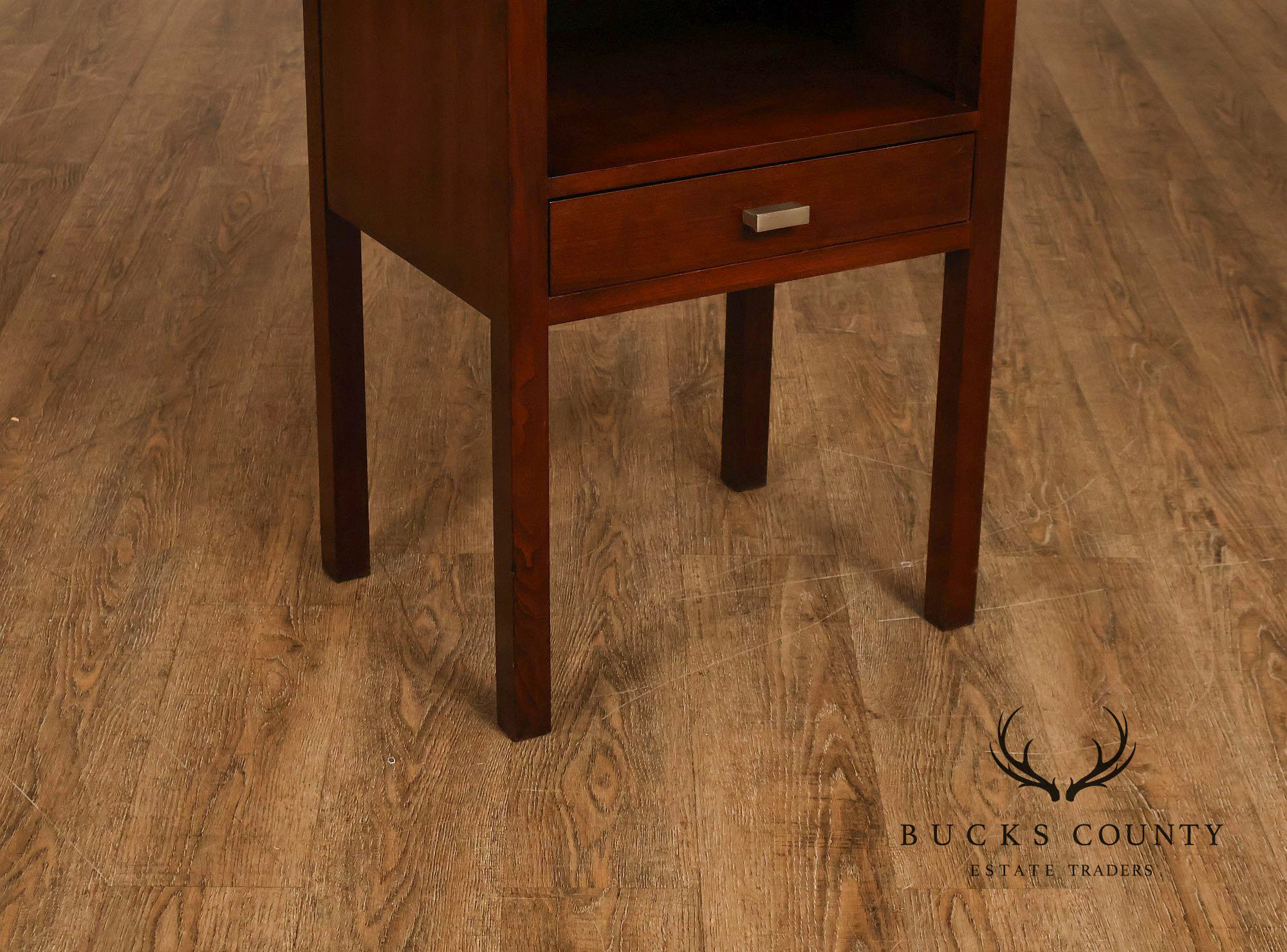 Stickley Metropolitan Collection Pair Of Cherry One-Drawer Open Nightstands