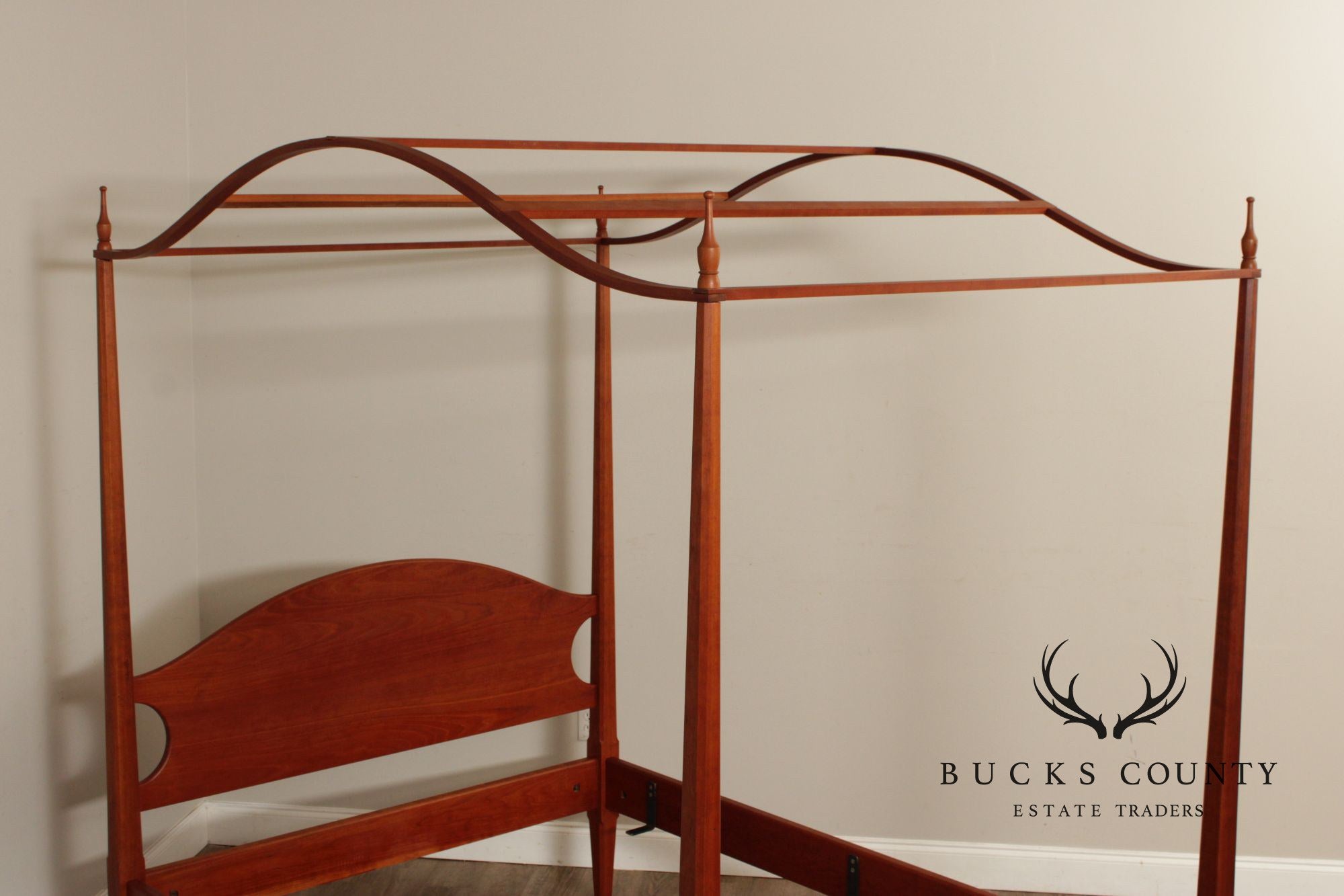 David Margonelli Custom Crafted Full Size Cherry Canopy Poster Bed