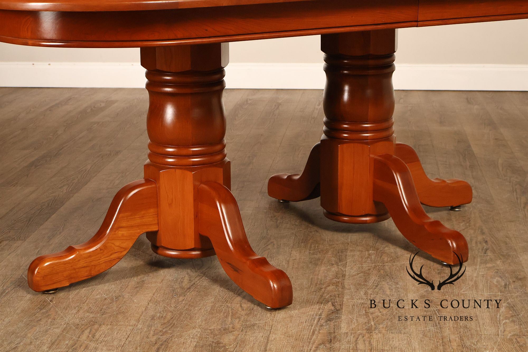 Amish Made Cherry Dining Table With Four Leaves