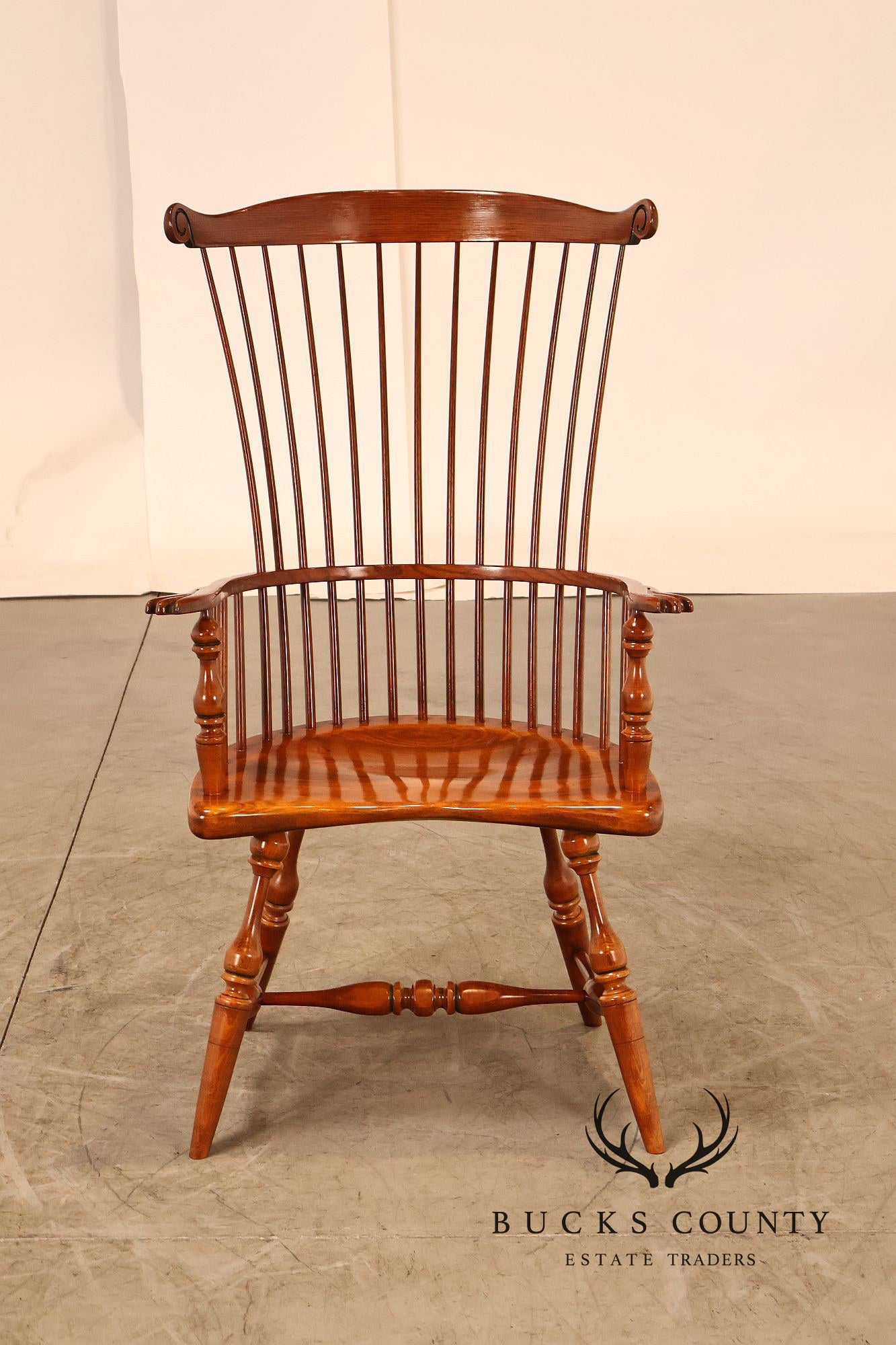 Frederick Duckloe Cherry Comb-Back Windsor Armchair