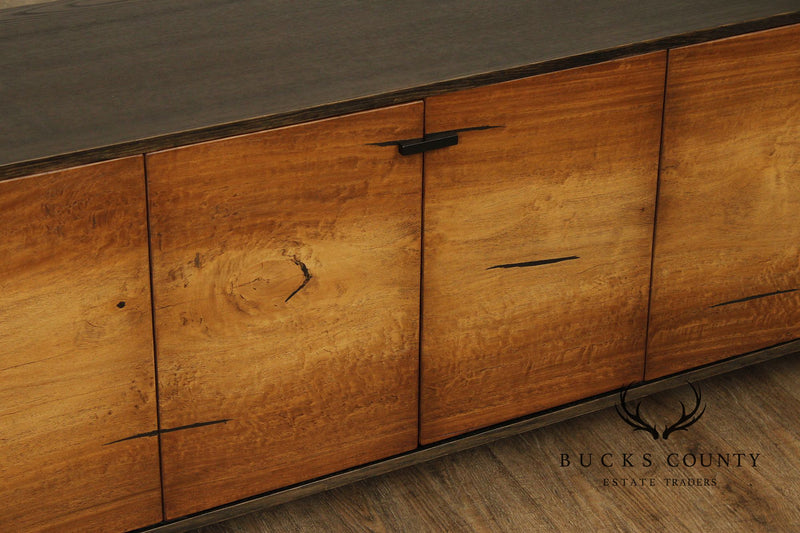 West Elm Natural Wood Media Console Sideboard