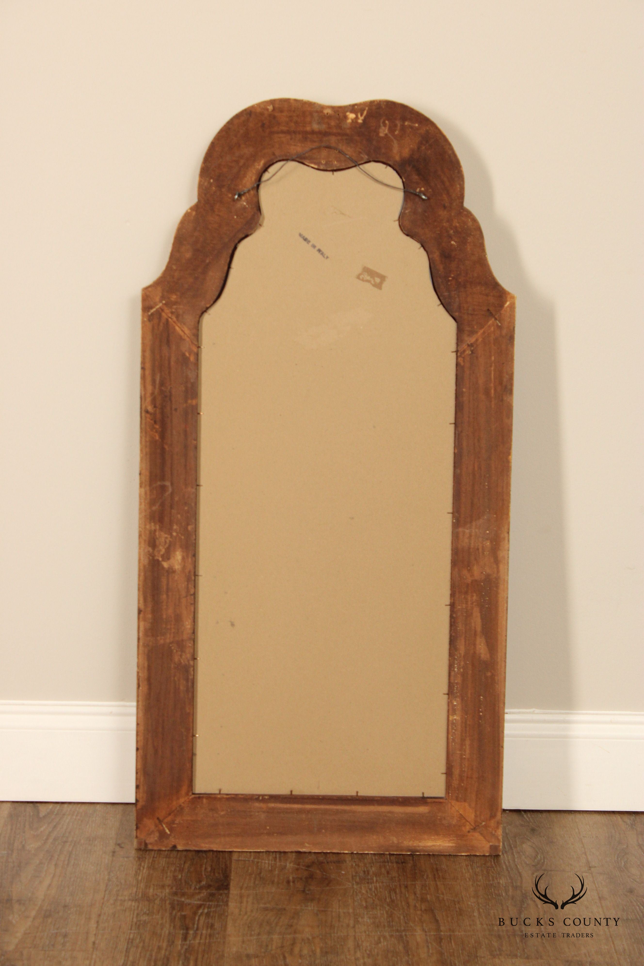 Vintage Italian Painted Keyhole Mirror