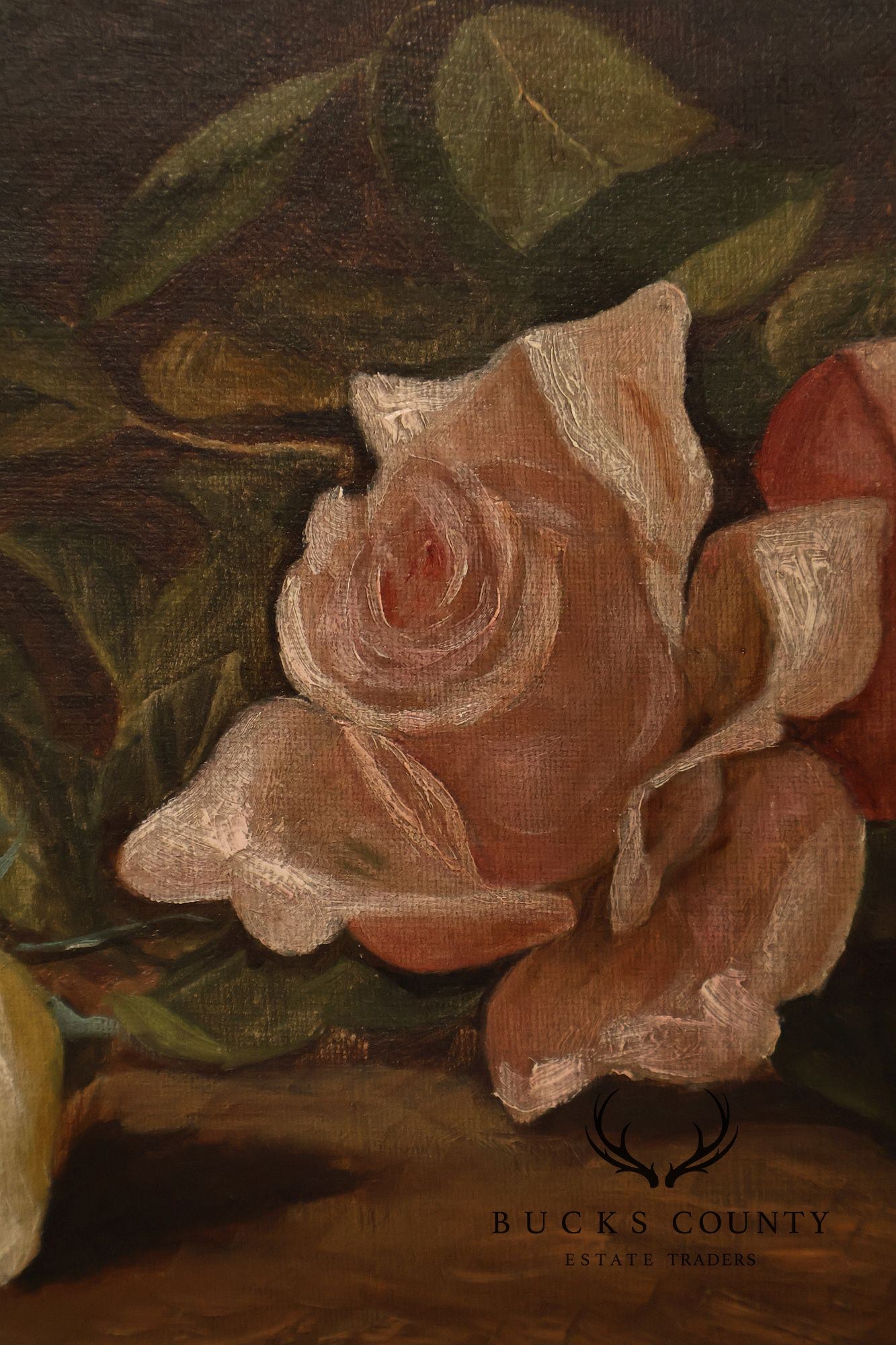 American School Floral Still-Life Painting