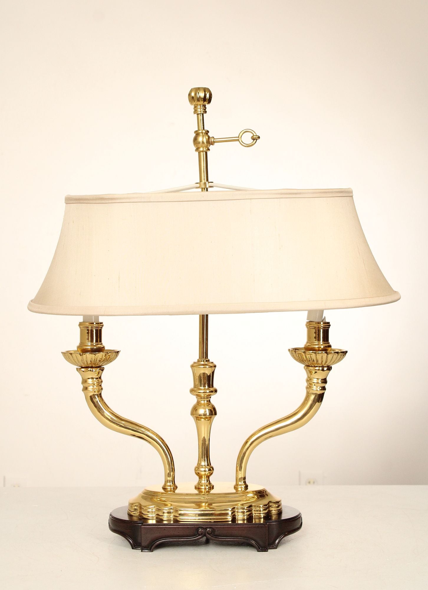 Kaiser Kuhn Brass Bouillotte Table Lamp