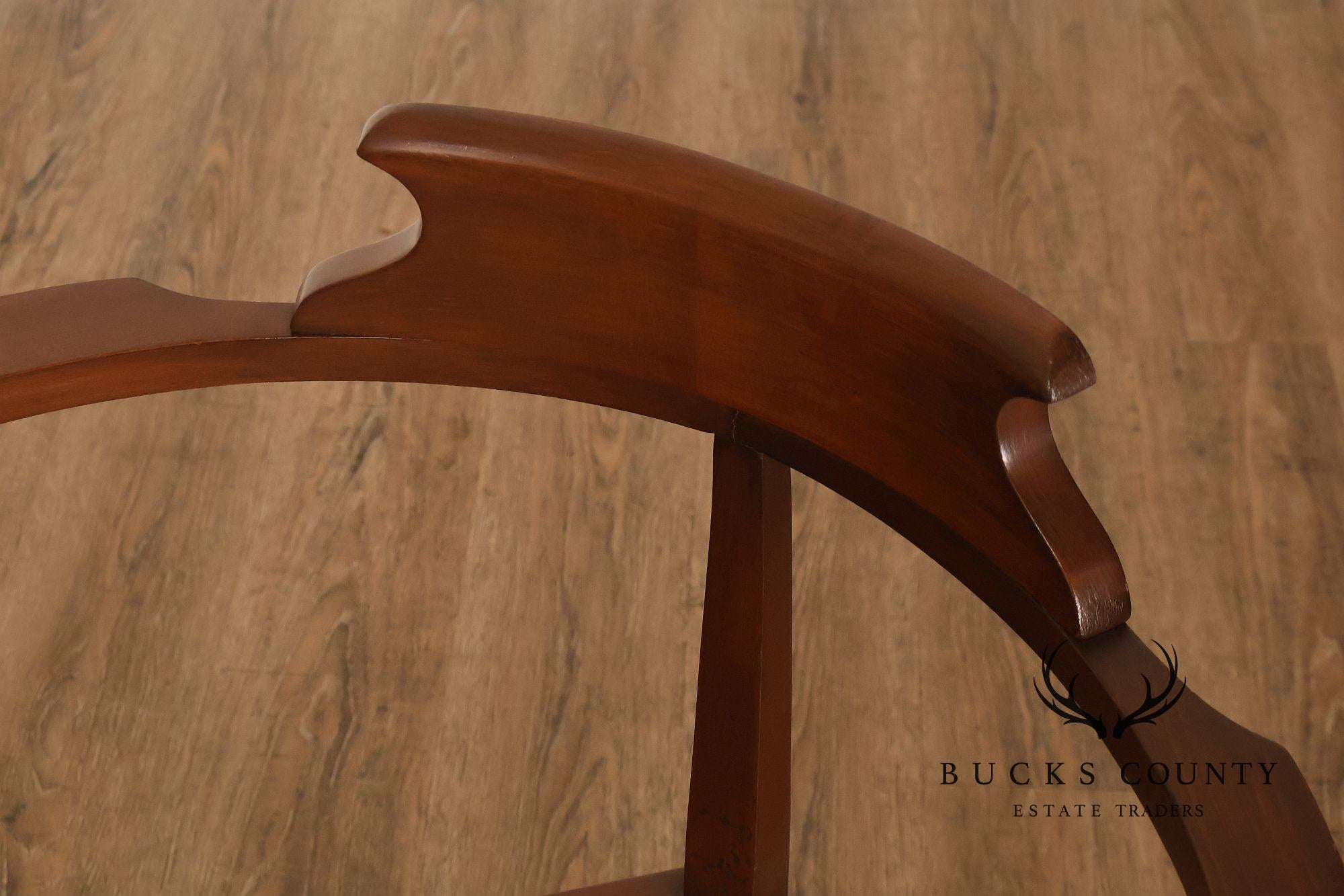 Scandinavian Carved and Embroidered Corner Chair