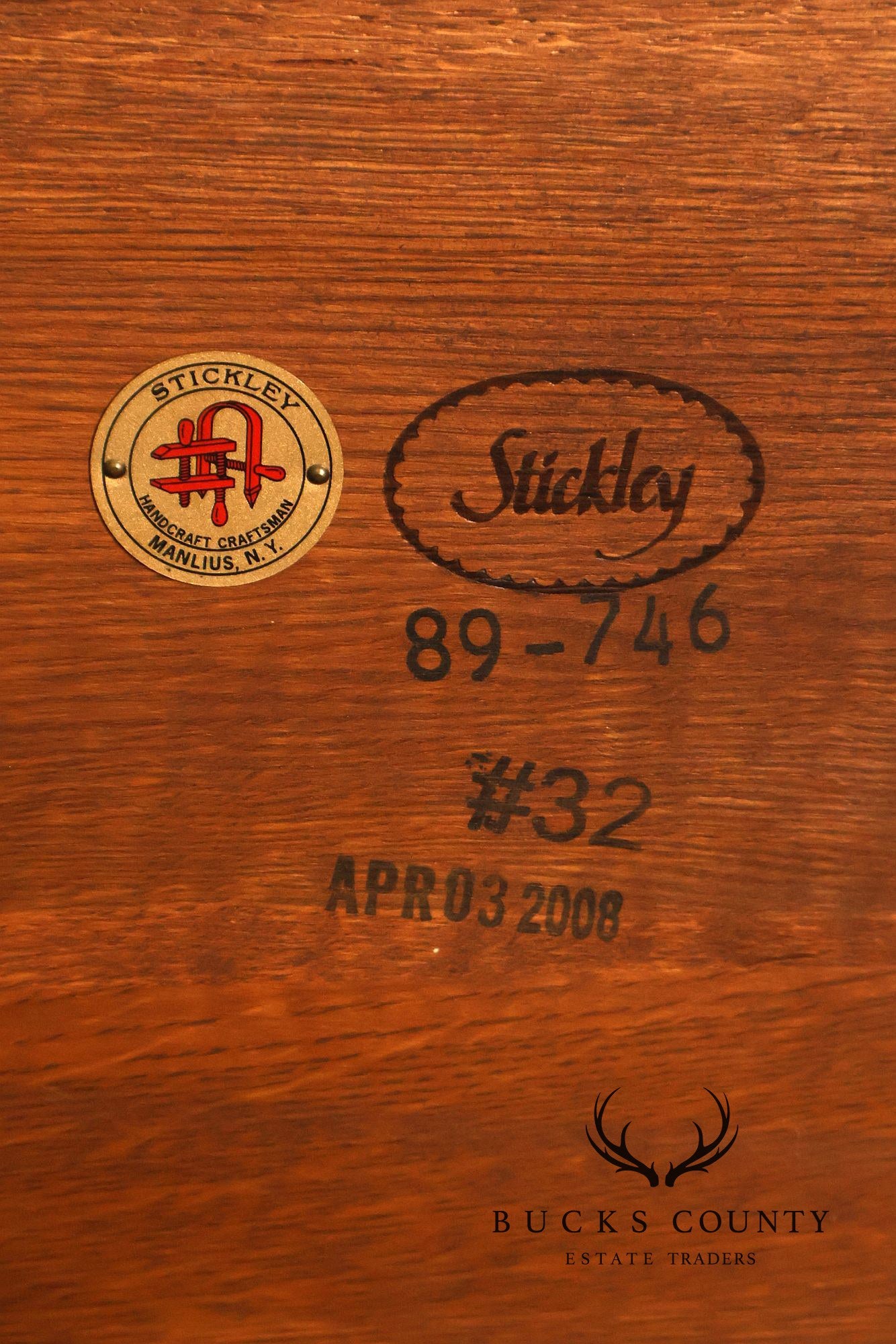 Stickley Mission Collection Oak Spindle Lamp Table