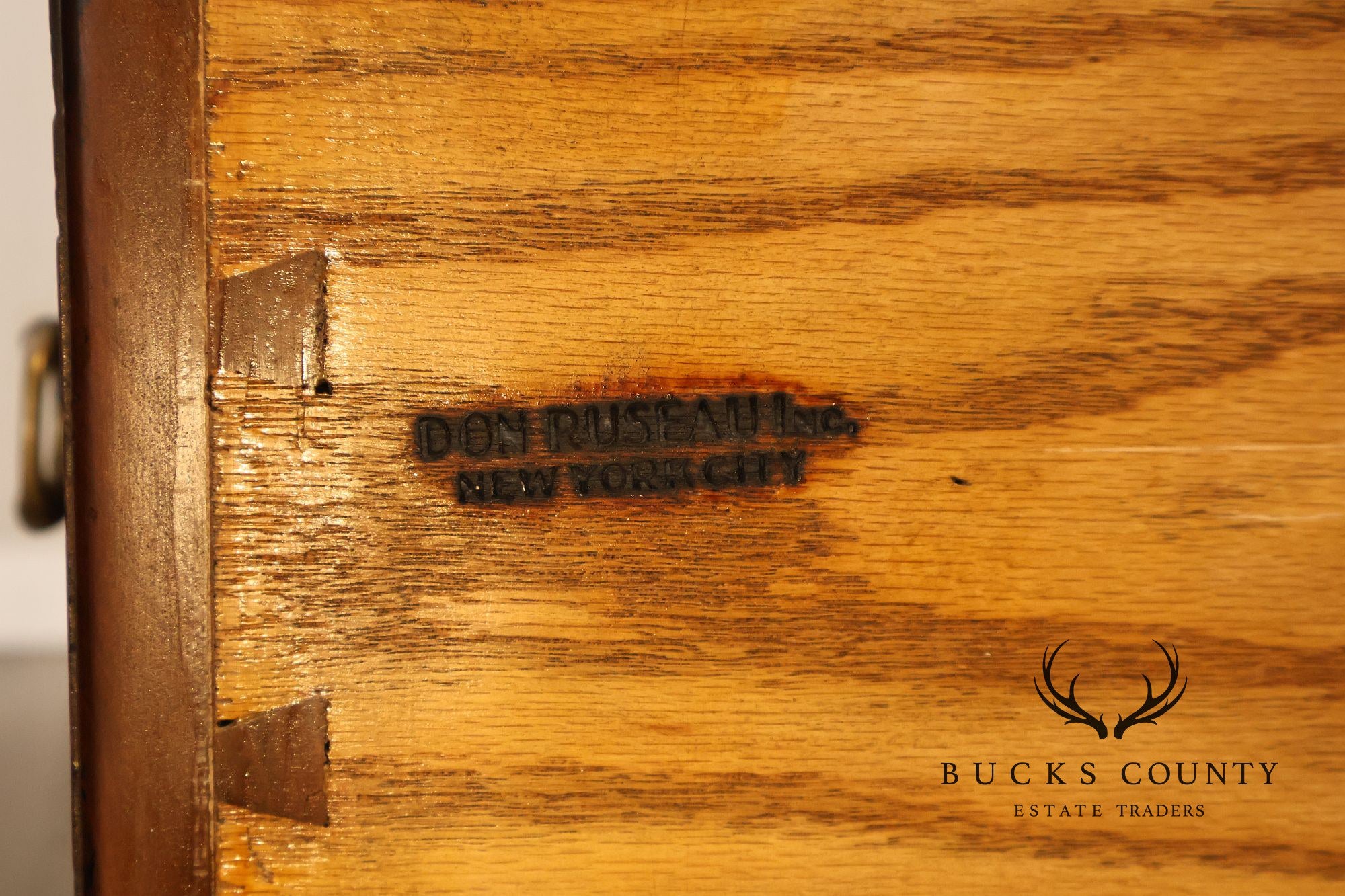Don Ruseau Custom Continental Style Walnut Chest Of Drawers