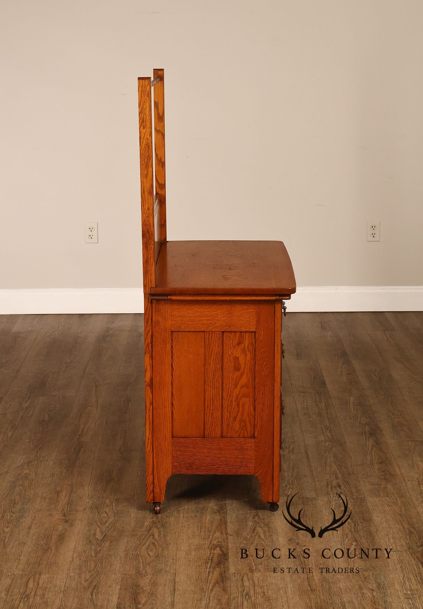 Paine’s Furniture Company Antique Victorian Oak Washstand