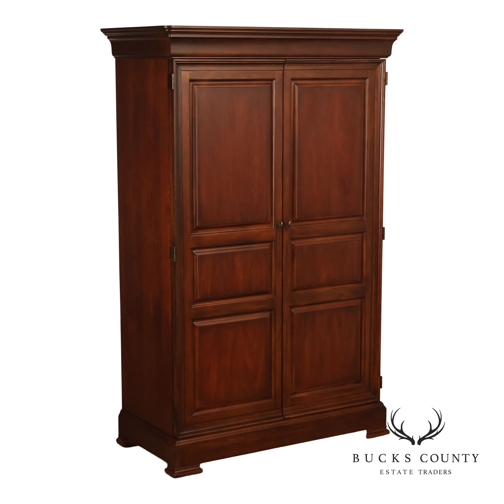 Thomasville Traditional Louis Philippe Style Cherry Armoire