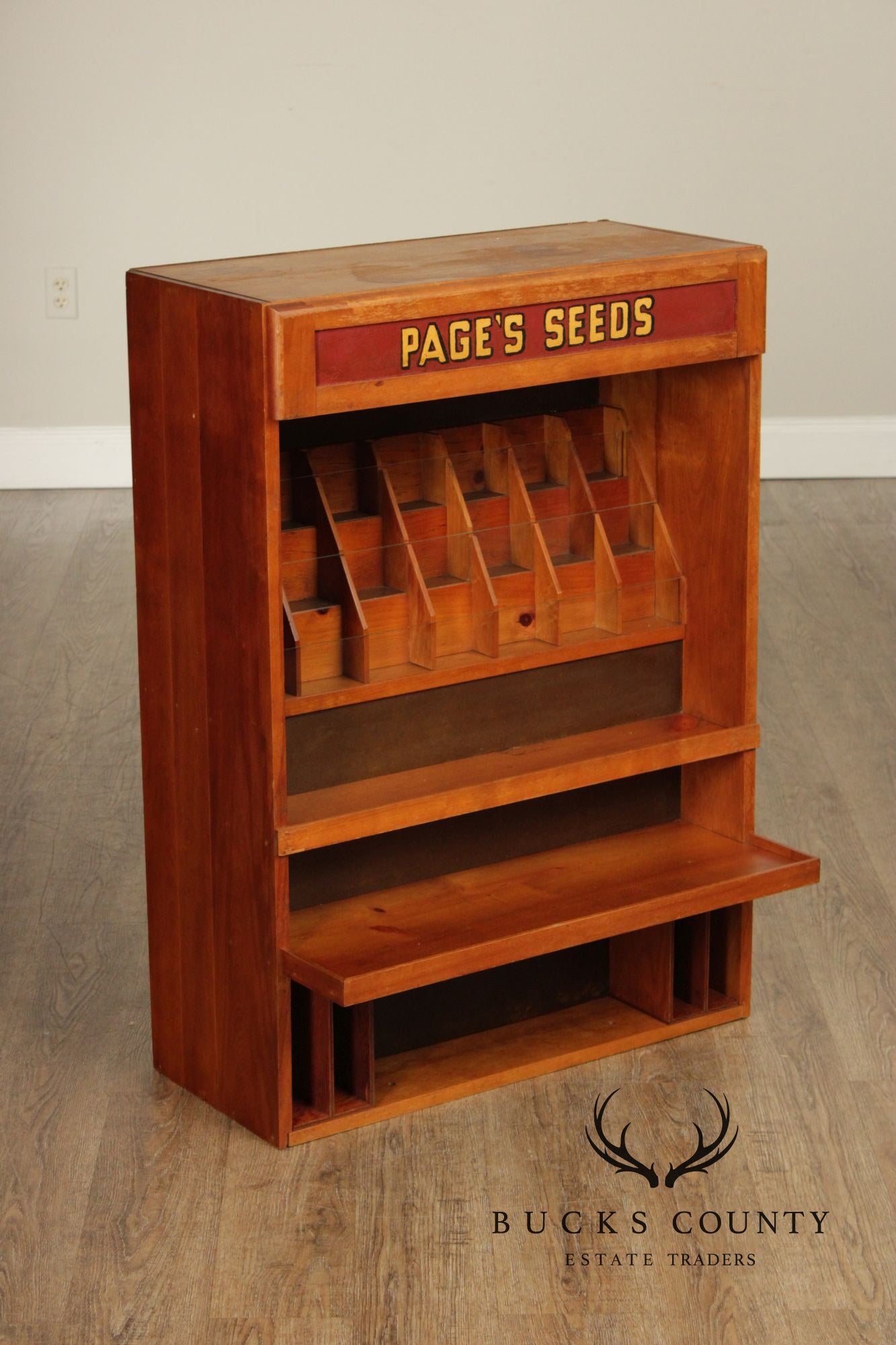 Page's Seeds Country Store Display Cabinet
