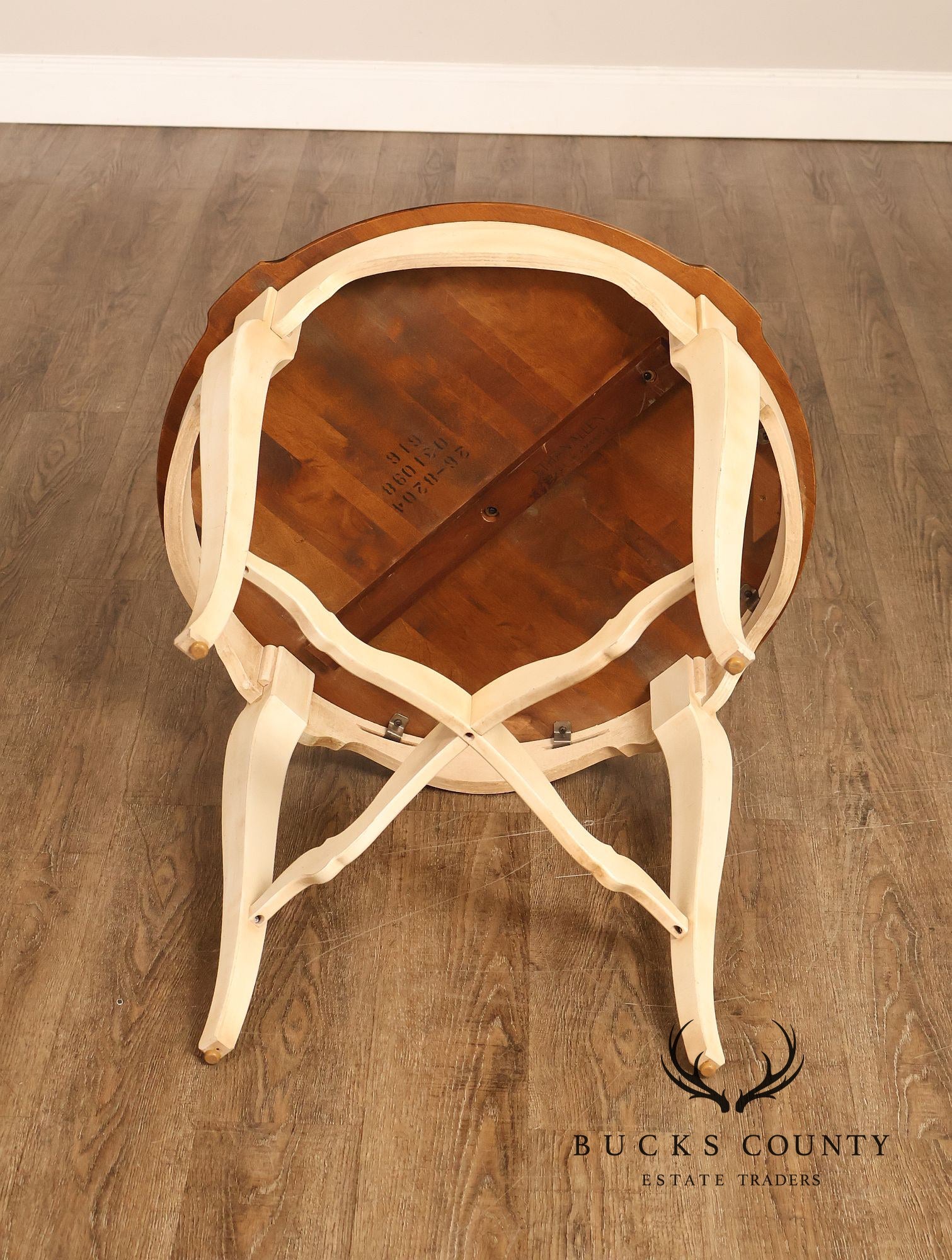 Ethan Allen French Country Round Accent Side Table