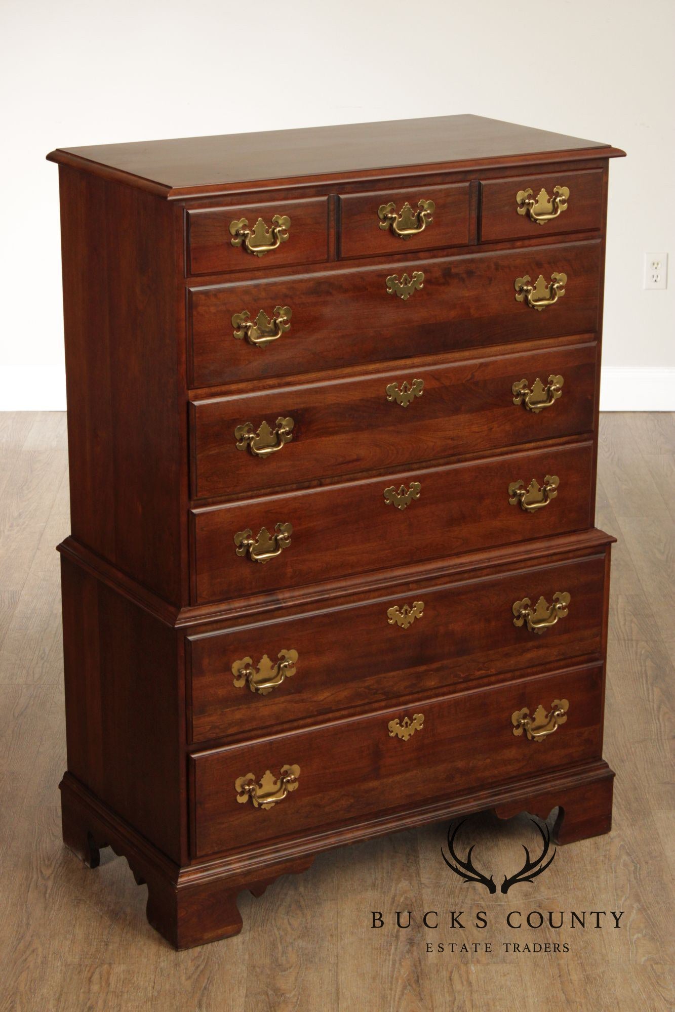 Pennsylvania House Chippendale Style Cherry Tall Chest