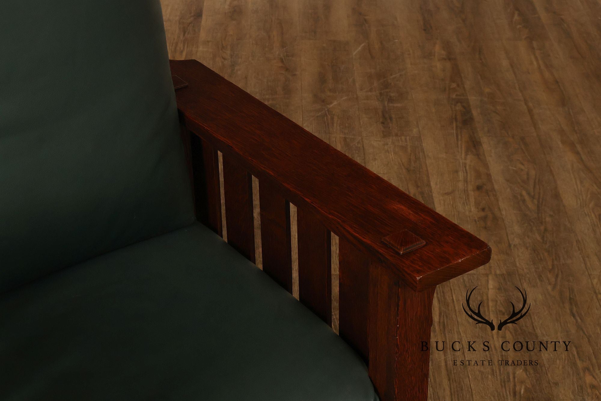 L. & J.G. Stickley Mission Oak Morris Chair Model #498