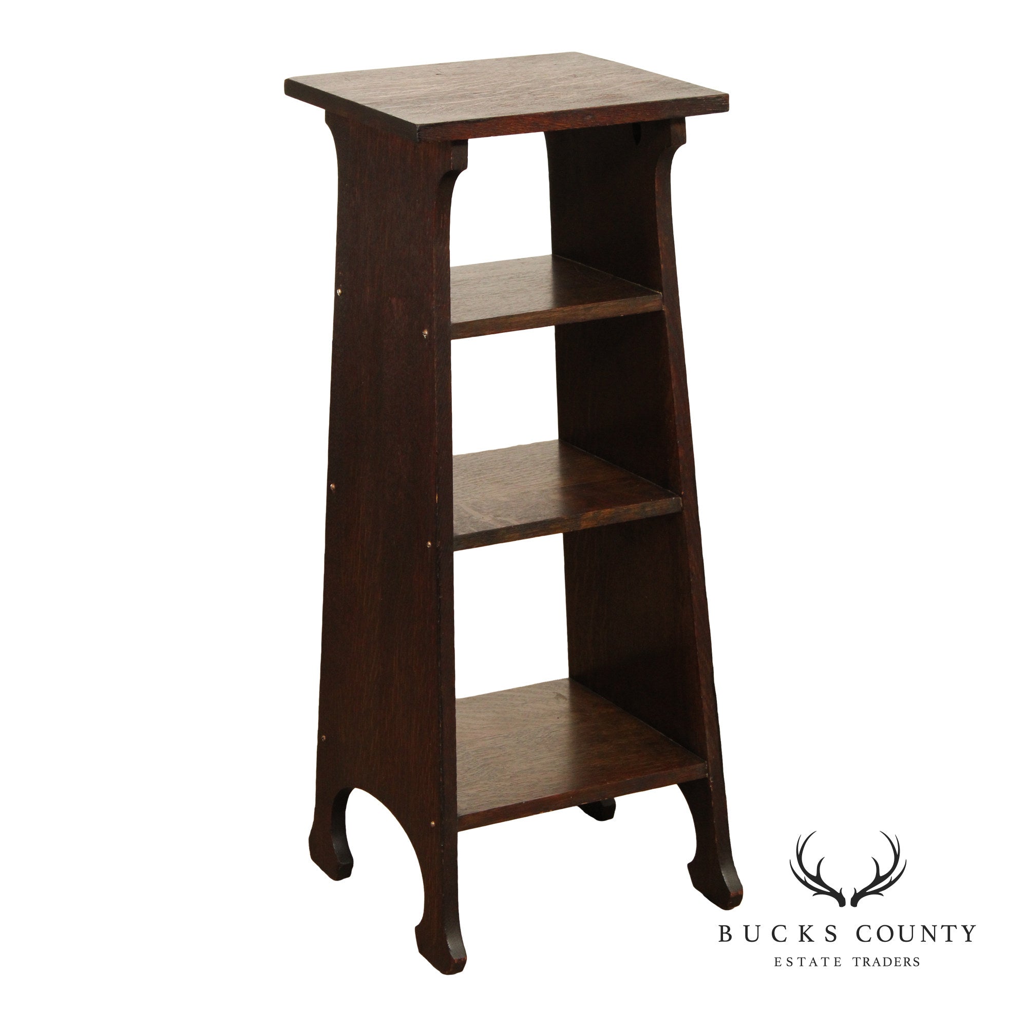 Antique Mission Oak Bookcase Magazine Stand