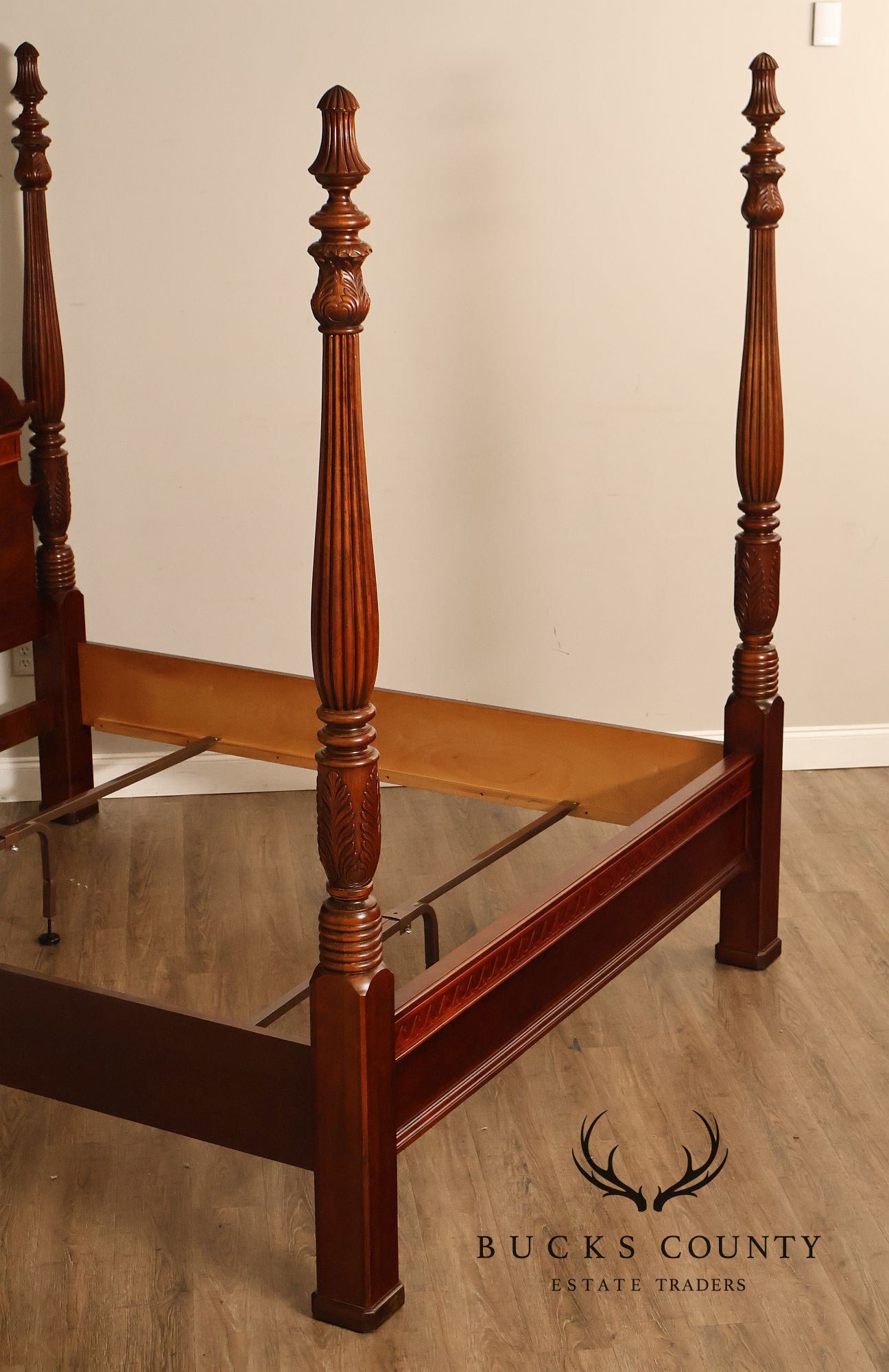 Pennsylvania House Carved Cherry King Poster Bed