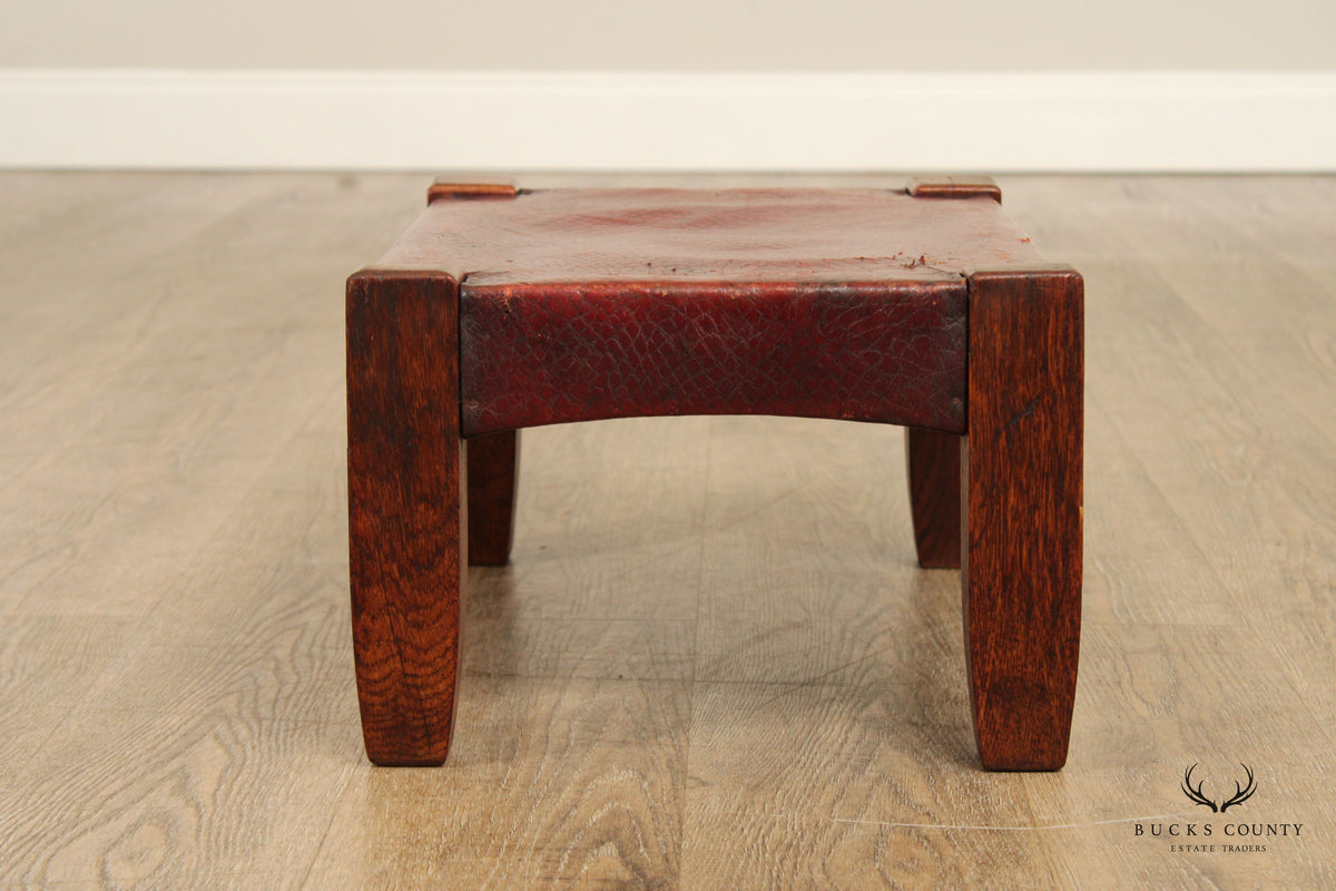 Antique Stickley Brothers Mission Oak Ottoman Model #324 1/2