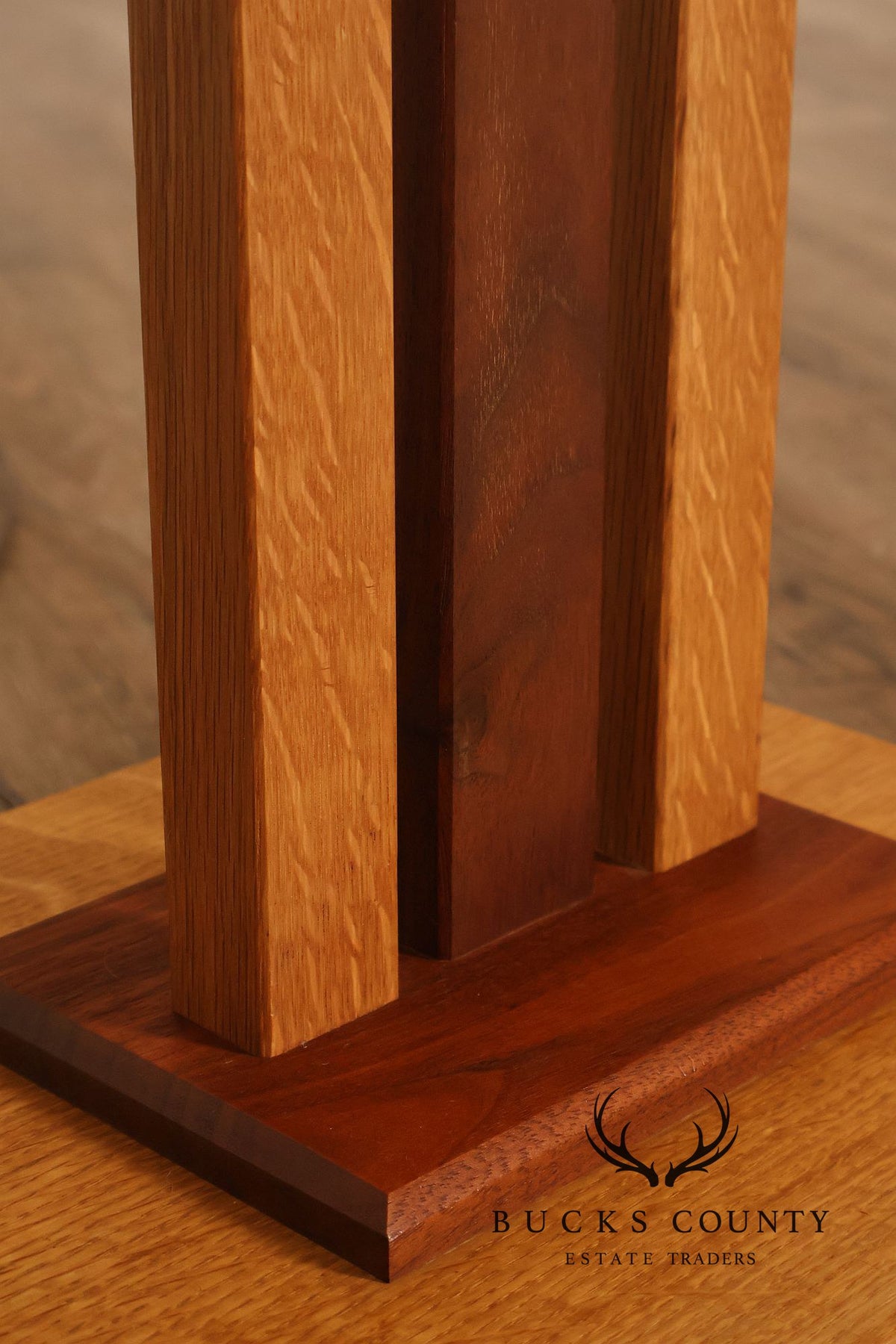 Studio Crafted Mixed Wood Floor Lamp