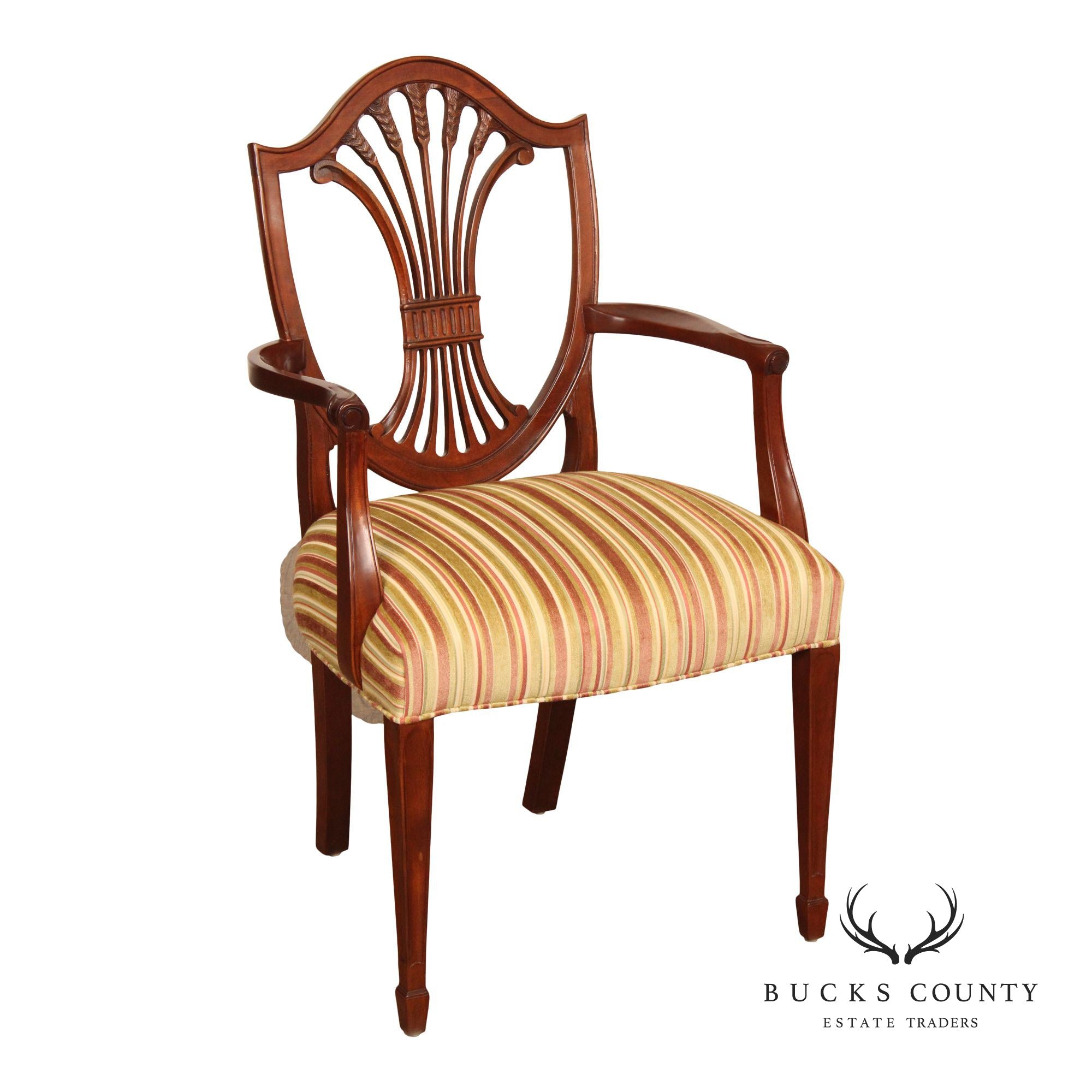 Stickley Hepplewhite Style Mahogany Dining Armchair