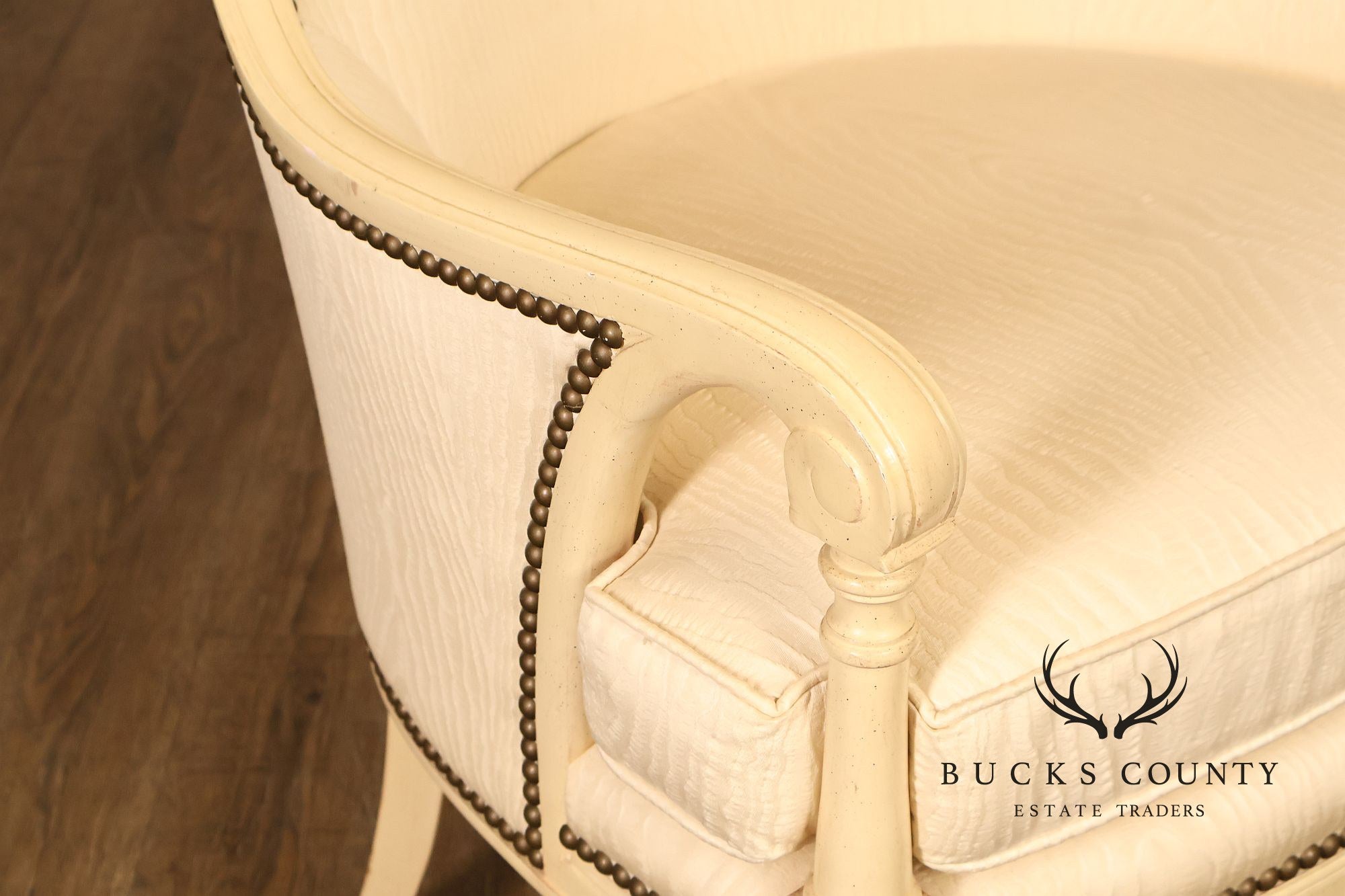 Henredon French Directoire Style Painted Armchair
