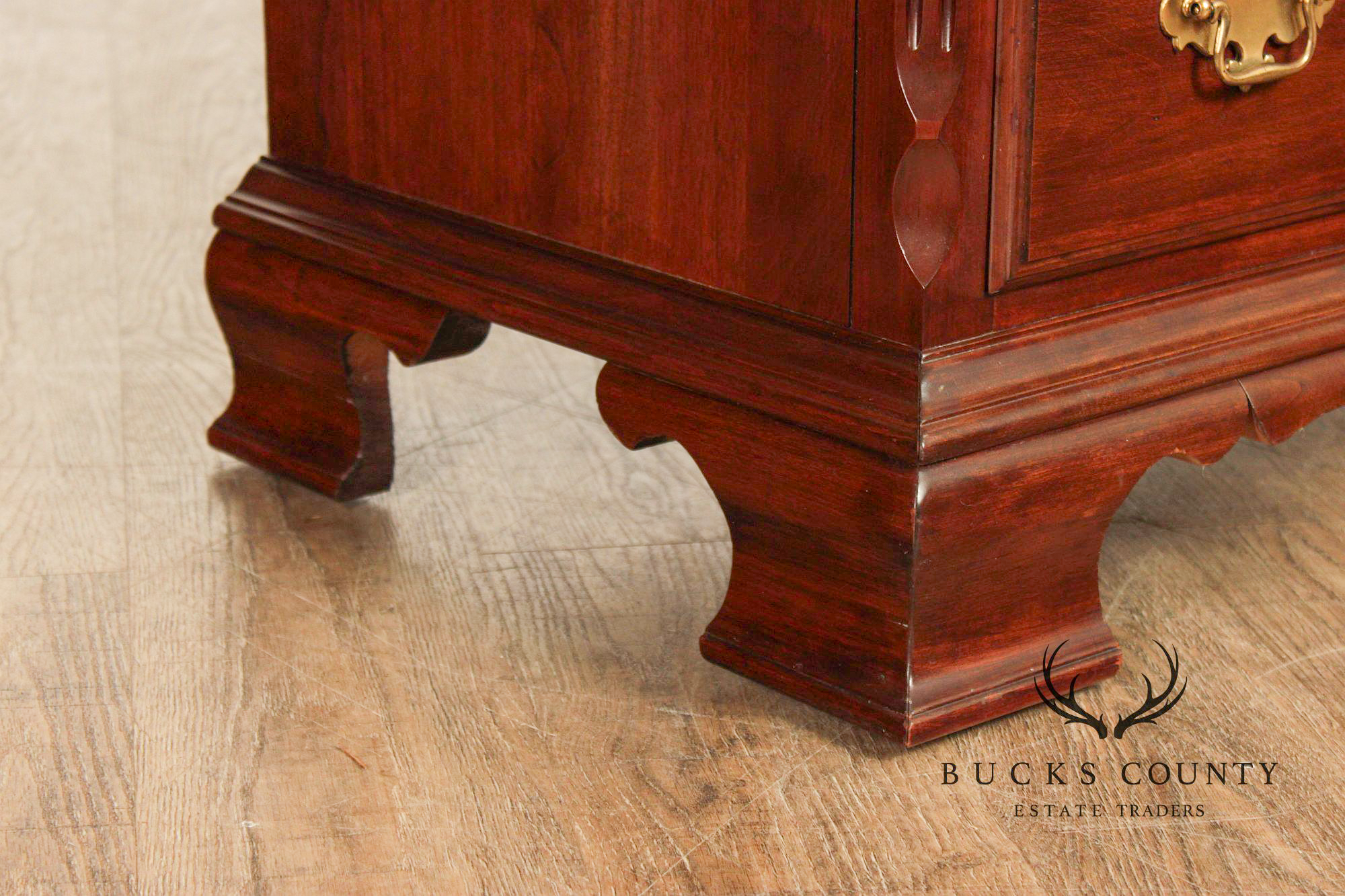Pennsylvania House Chippendale Style Cherry Triple Dresser