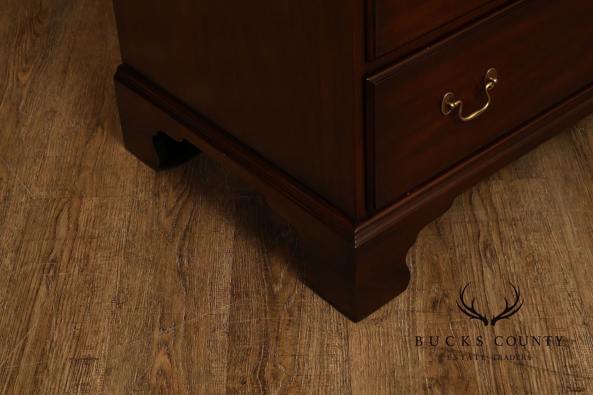 Henkel Harris Chippendale Style Vintage Mahogany Tall Chest