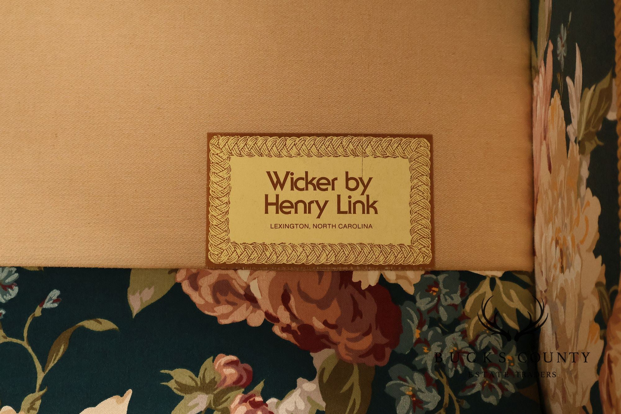 Lexington Henry Link Furniture Upholstered Wicker Loveseat